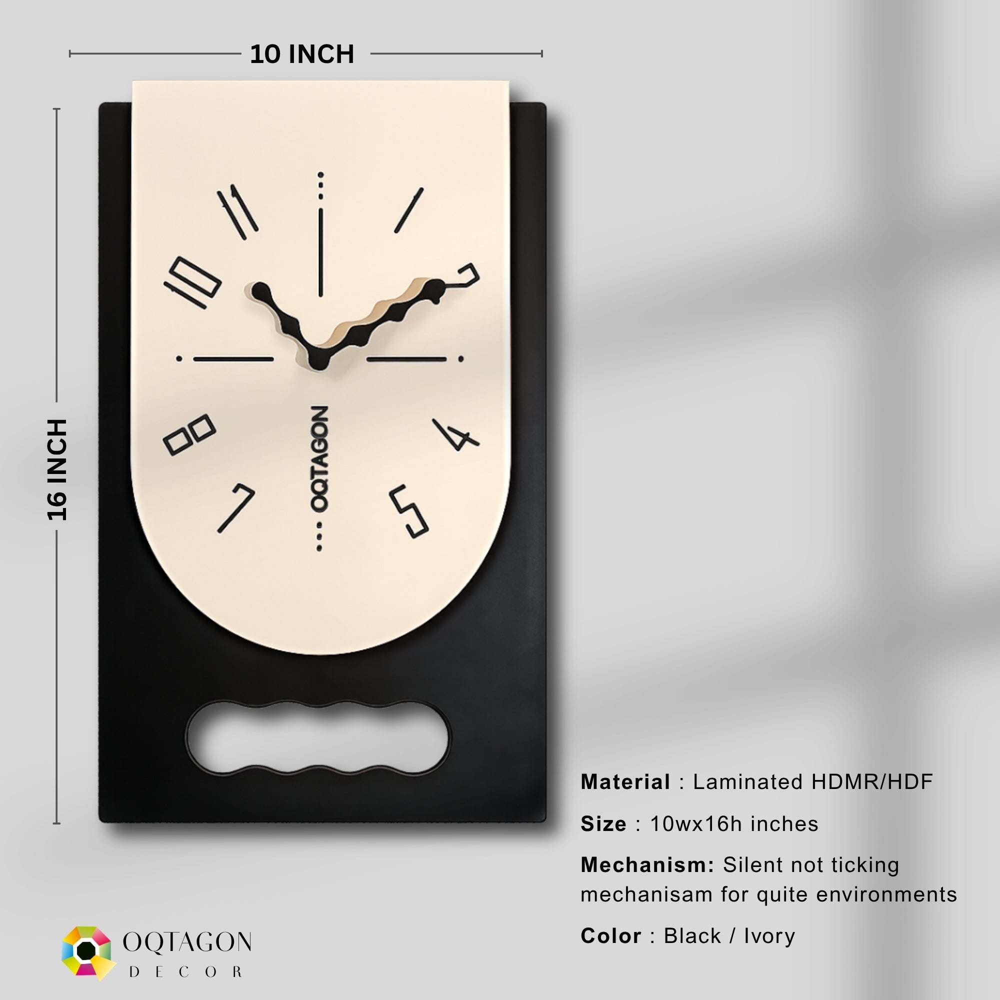 Monolith Arc - Premium Designer Wall Clock