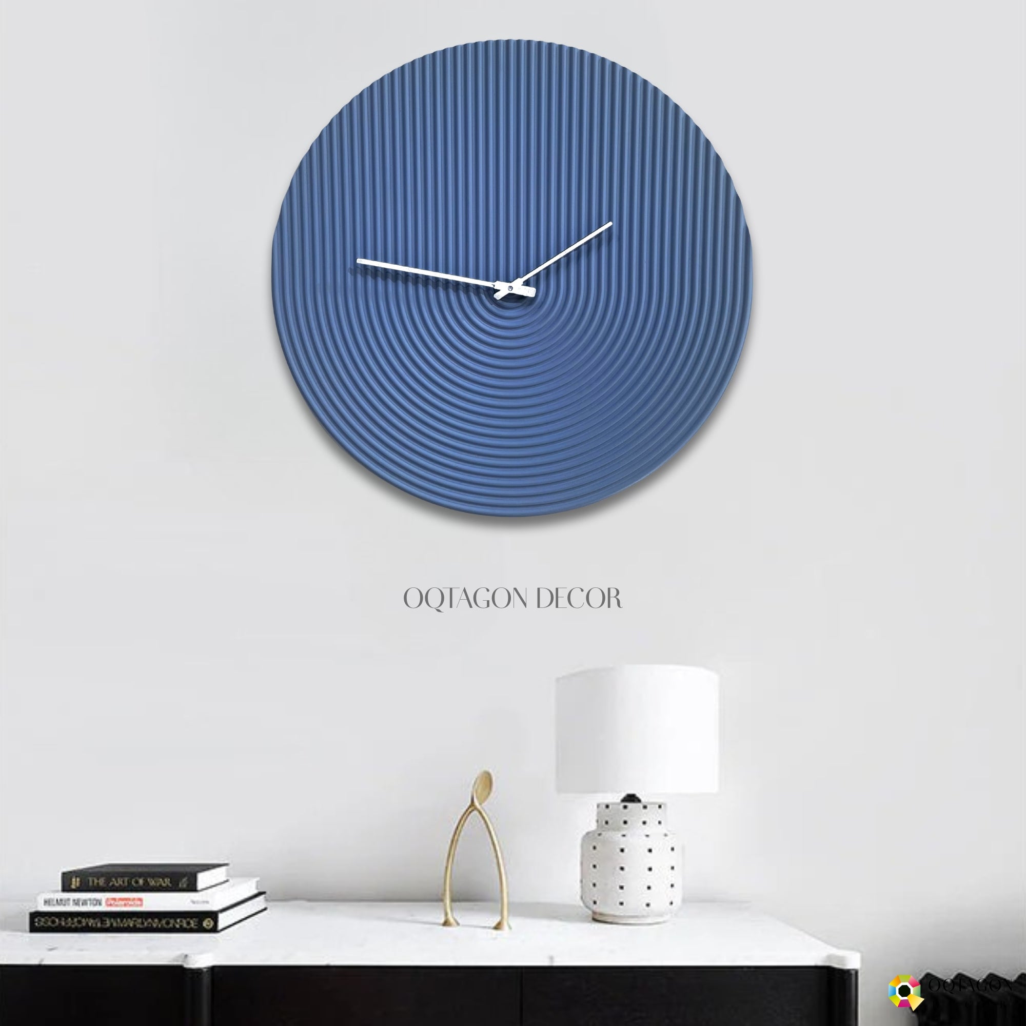 Contemporary Wall Clock – Geometric Circle Design for Elegant Interiors