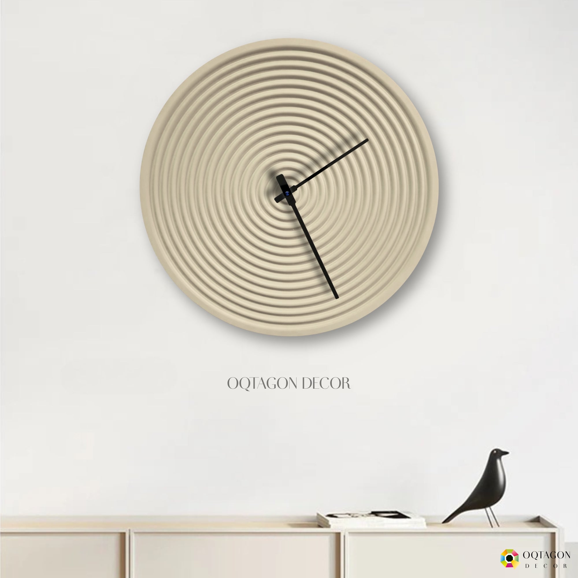 Modern Ripple Wall Clock