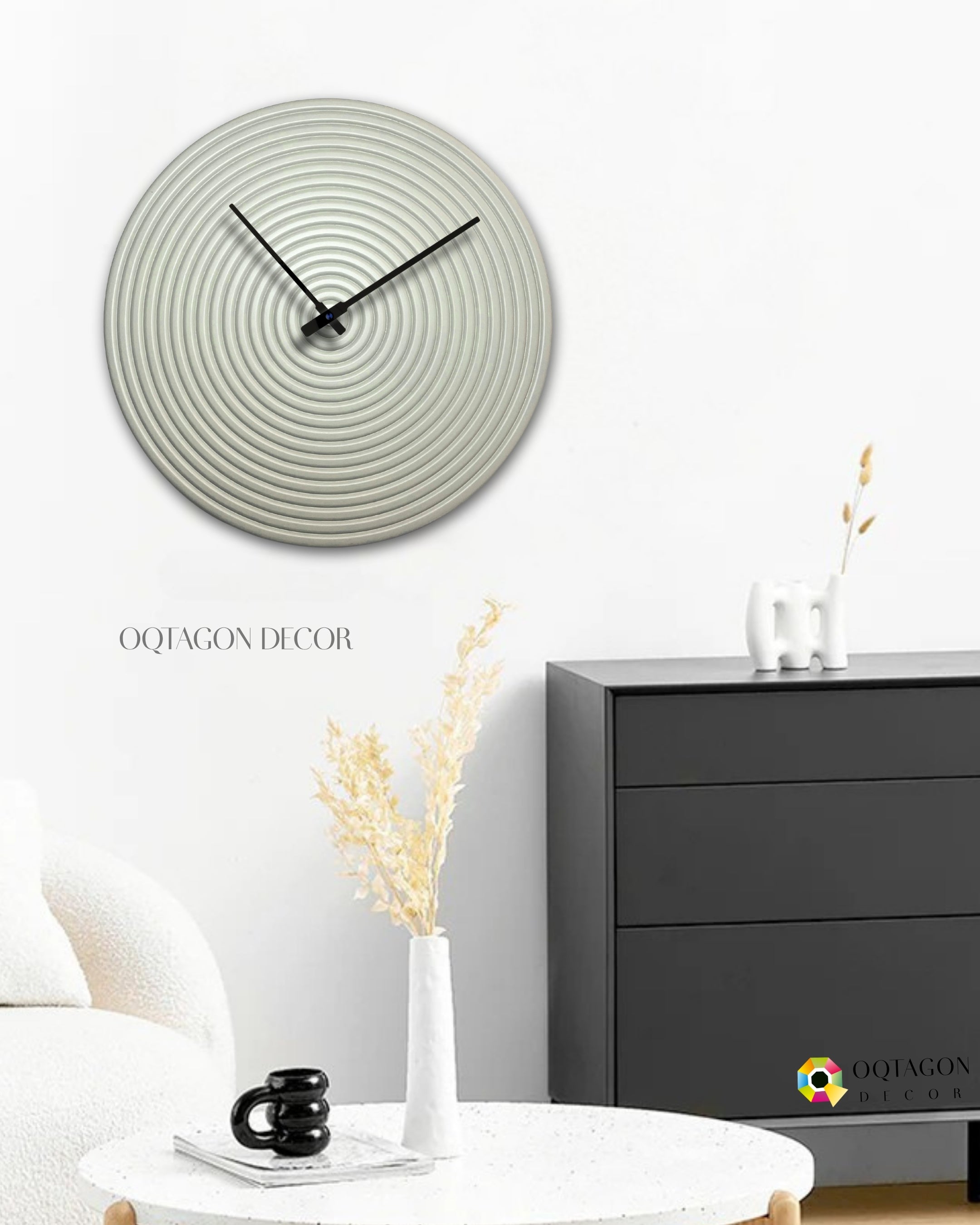 Modern Ripple Wall Clock
