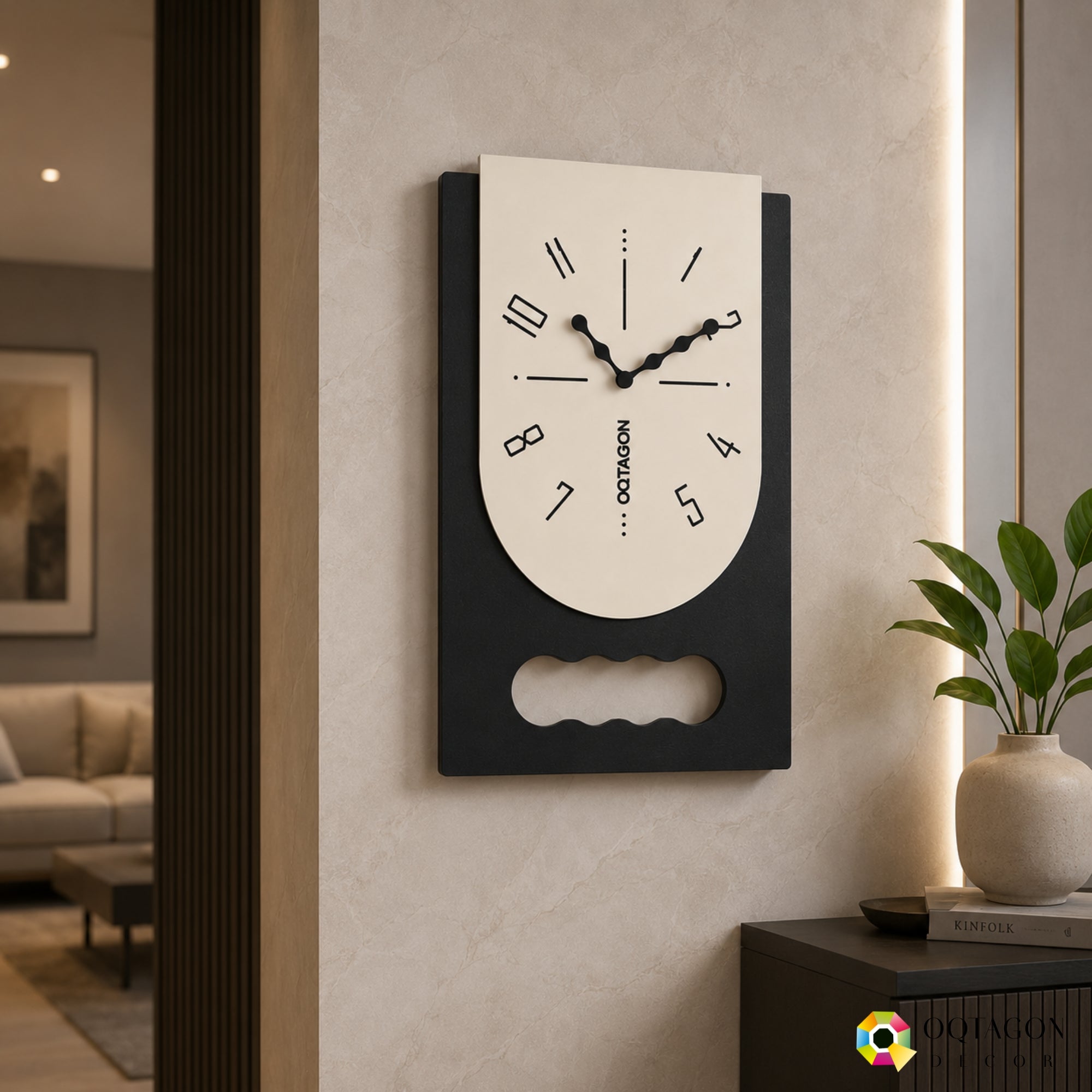 Monolith Arc - Premium Designer Wall Clock