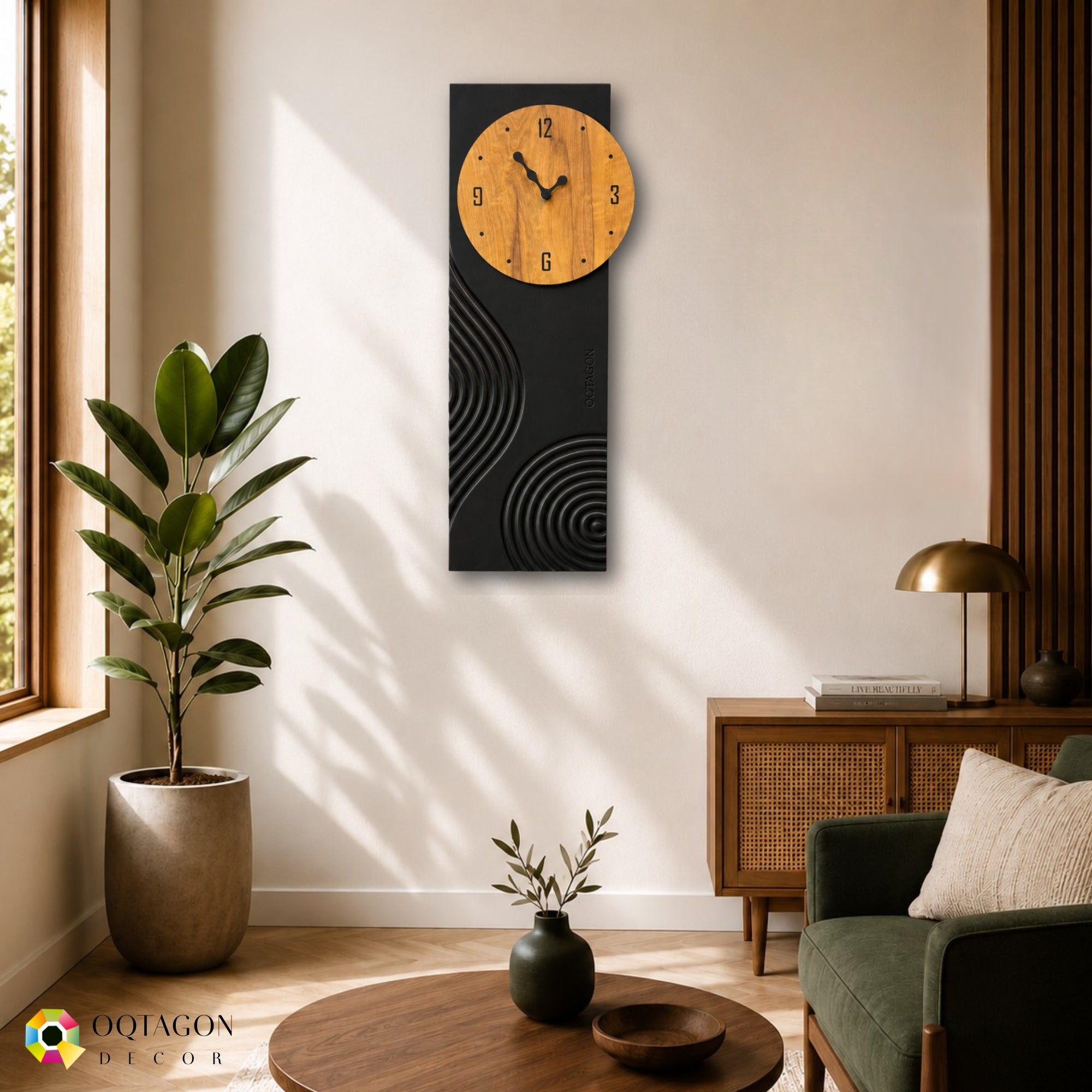 Flowing Wave - Designer Wall Clock
