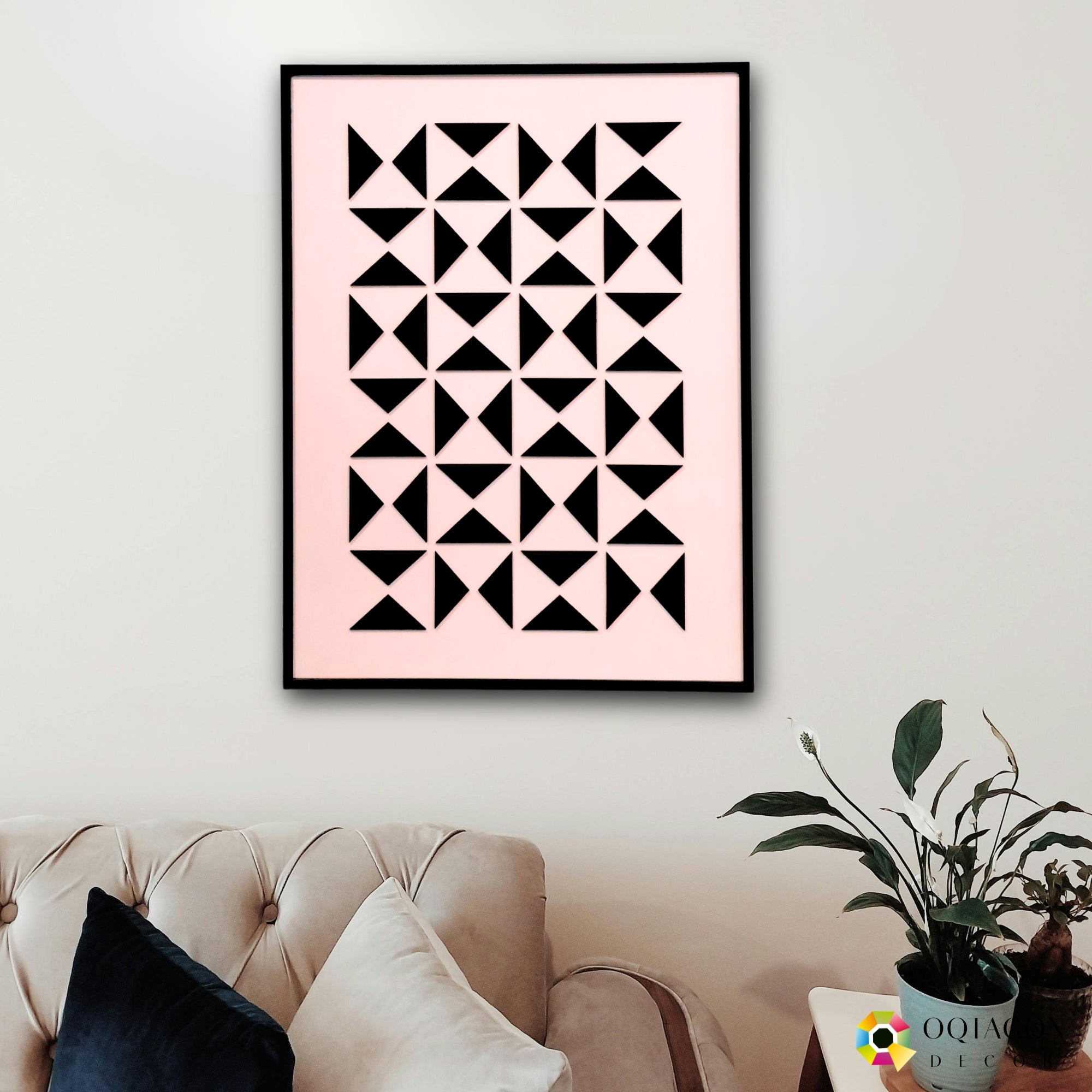 Triangular Rhythm - A Contemporary Abstract Wall Composition