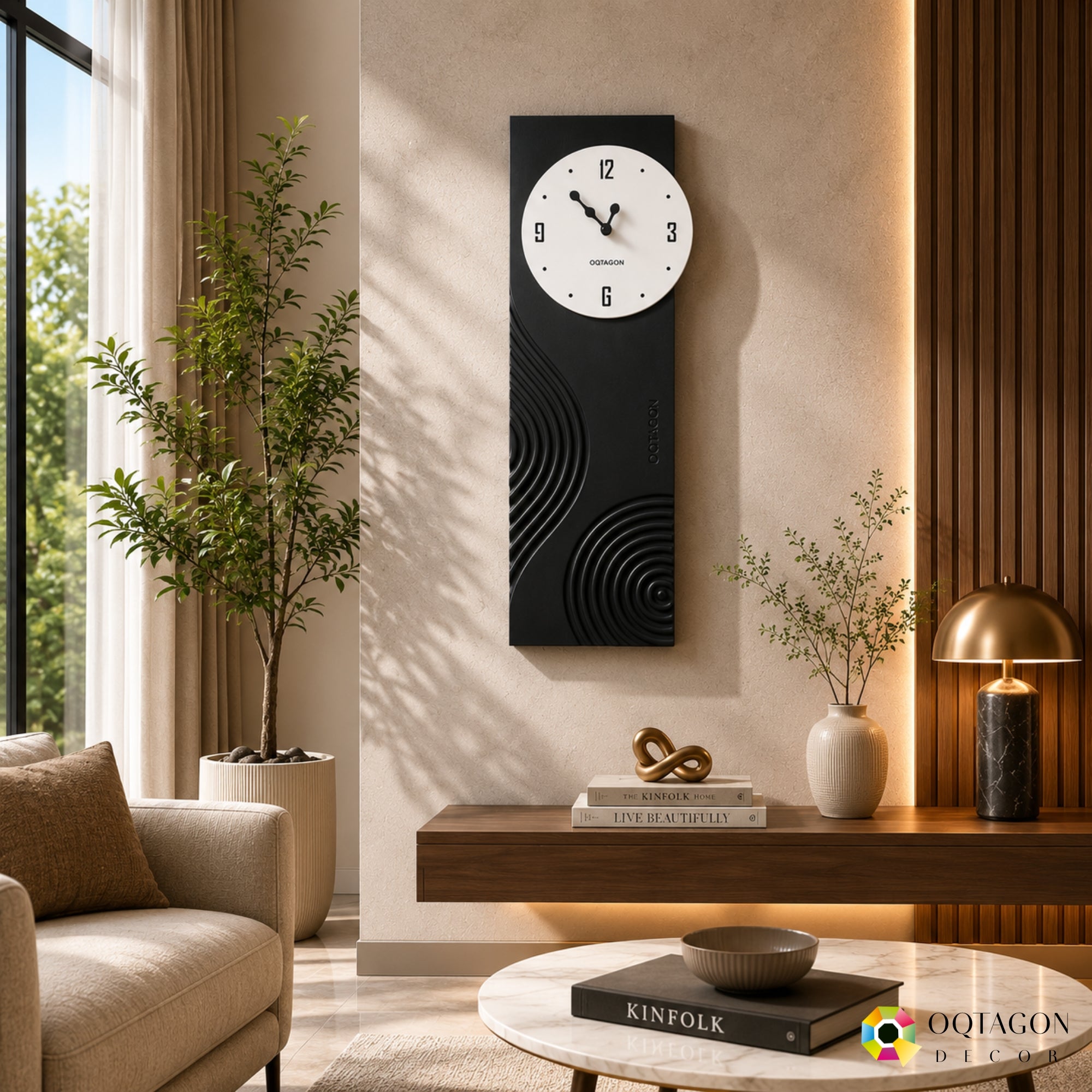 Flowing Wave - Designer Wall Clock