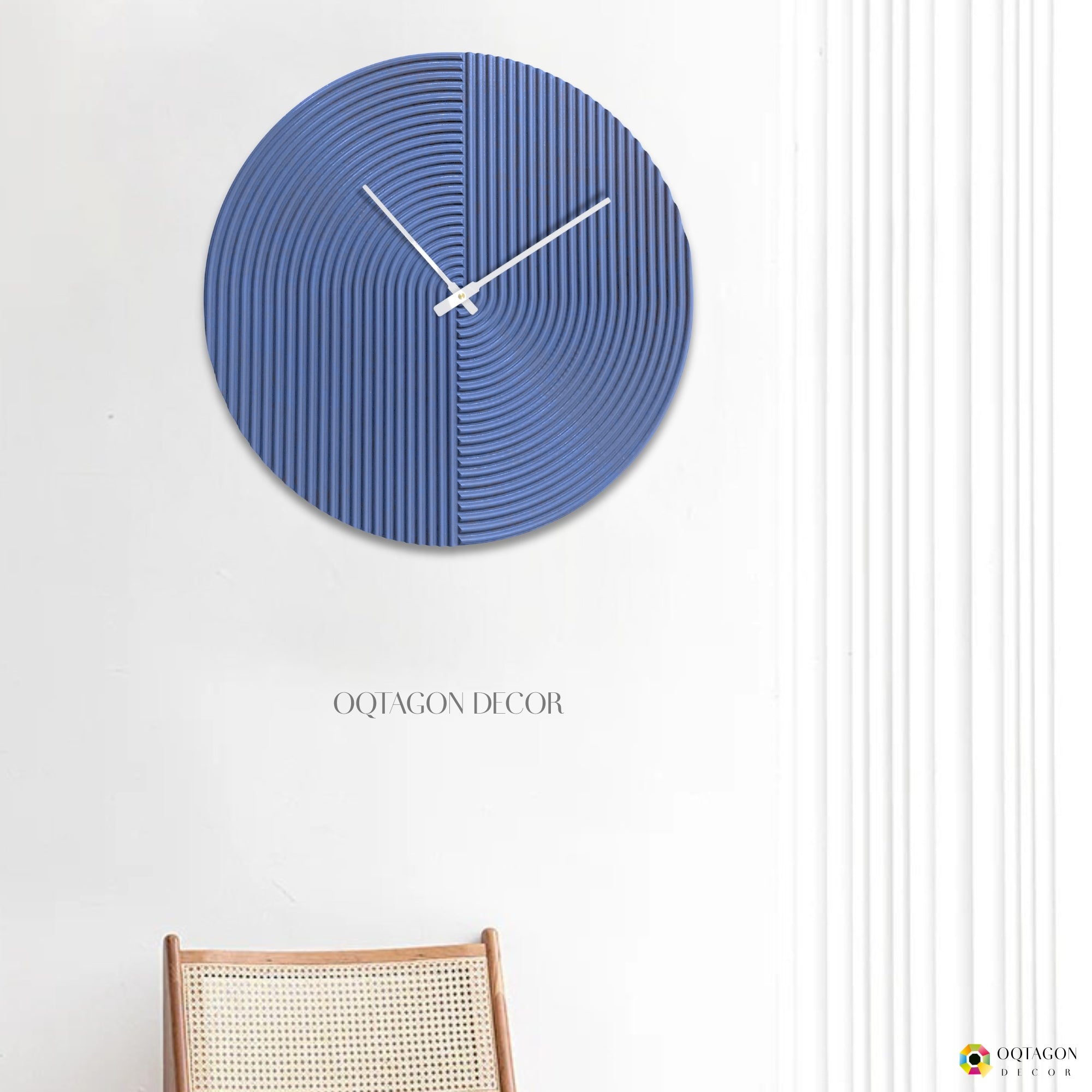 Minimalist Textured Wall Clock