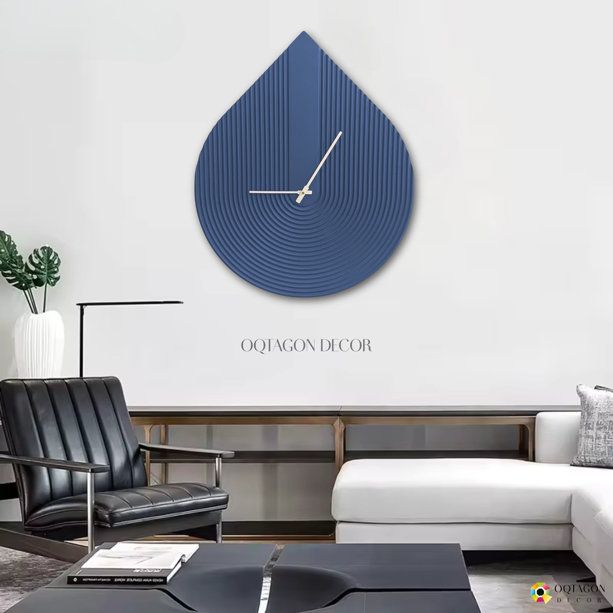 Waterdrop – Minimalist Large Wall Clock