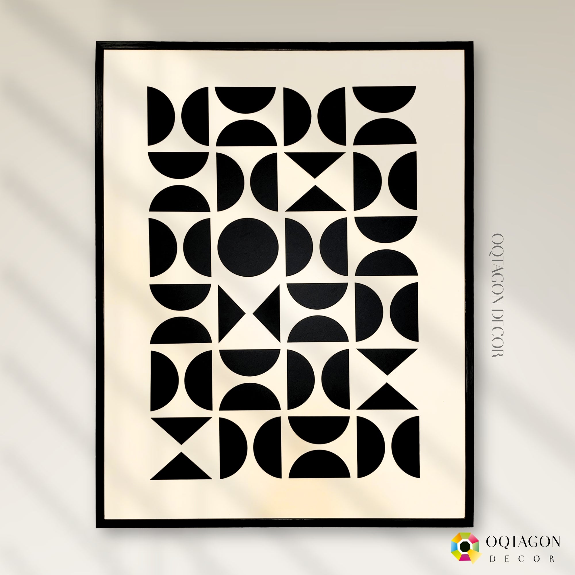 Echoes of Geometry - A Modern Abstract Shape Composition