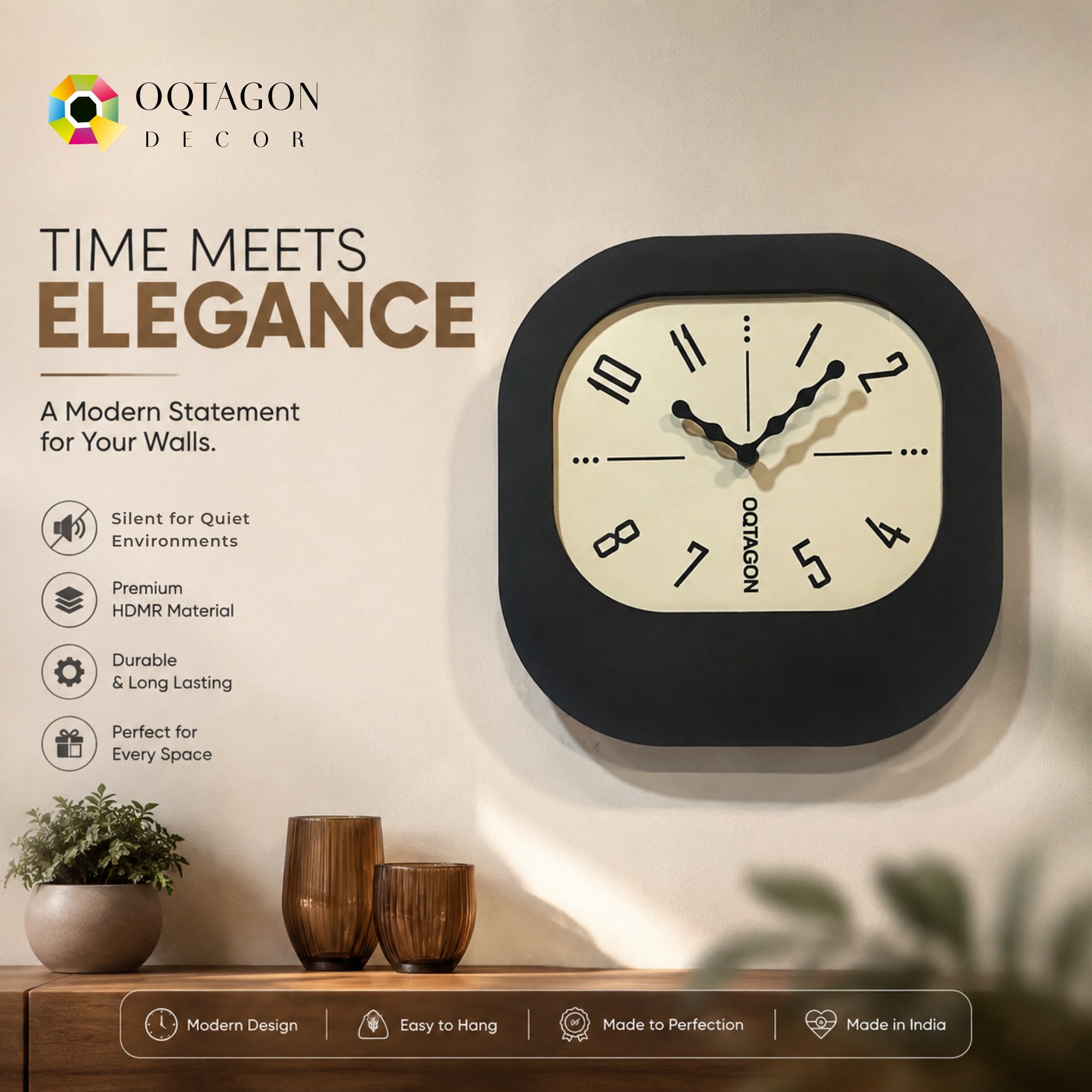 NOSTORIA - Designer Pendulum Wall Clock