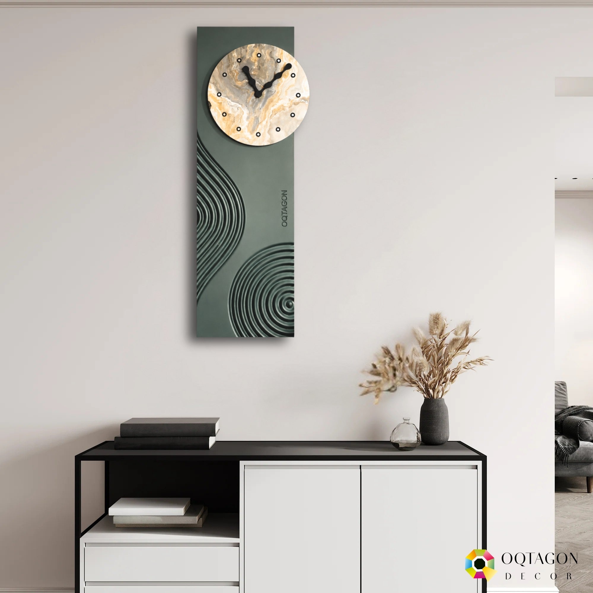 Flowing Wave - Designer Wall Clock