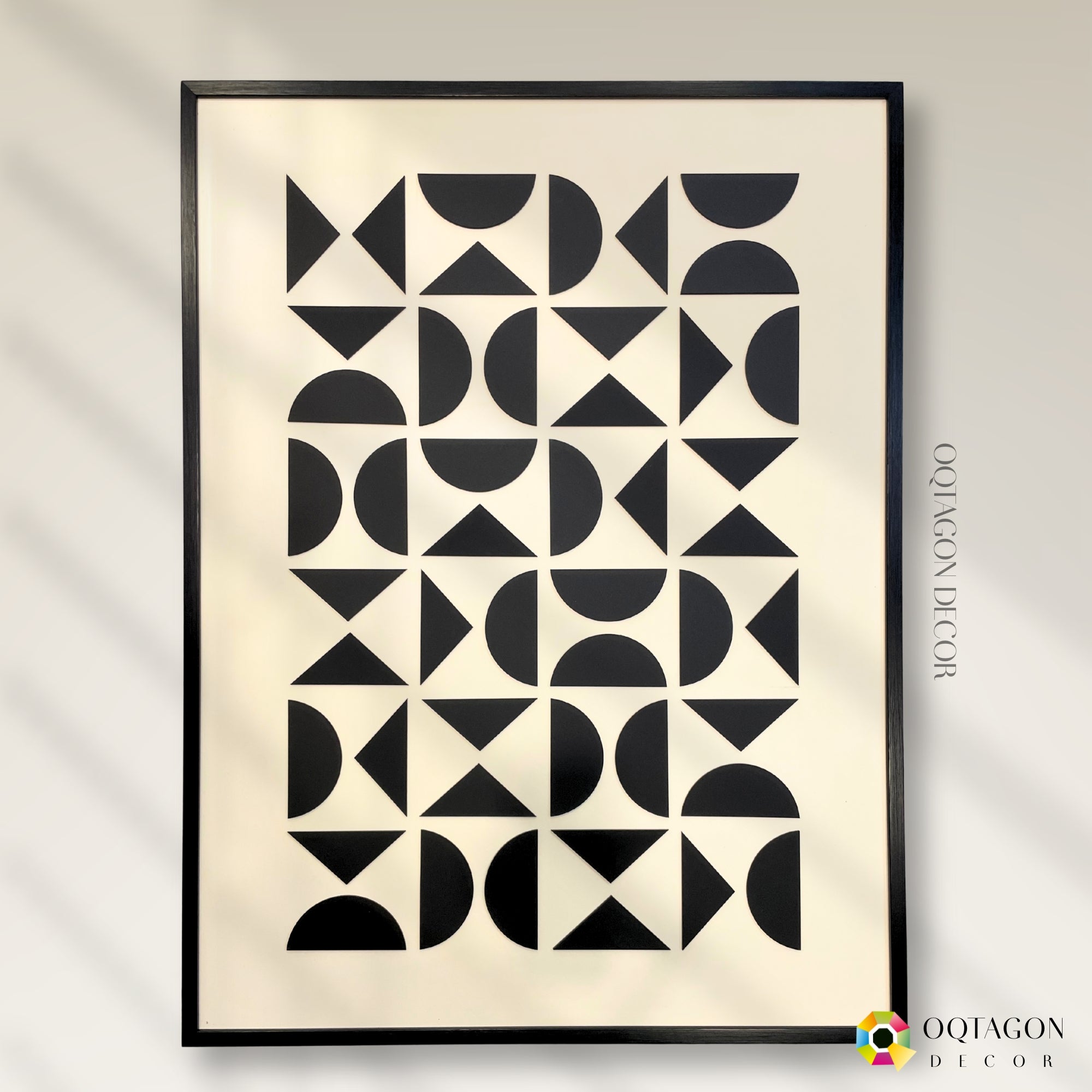 Echoes of Geometry - A Modern Abstract Shape Composition