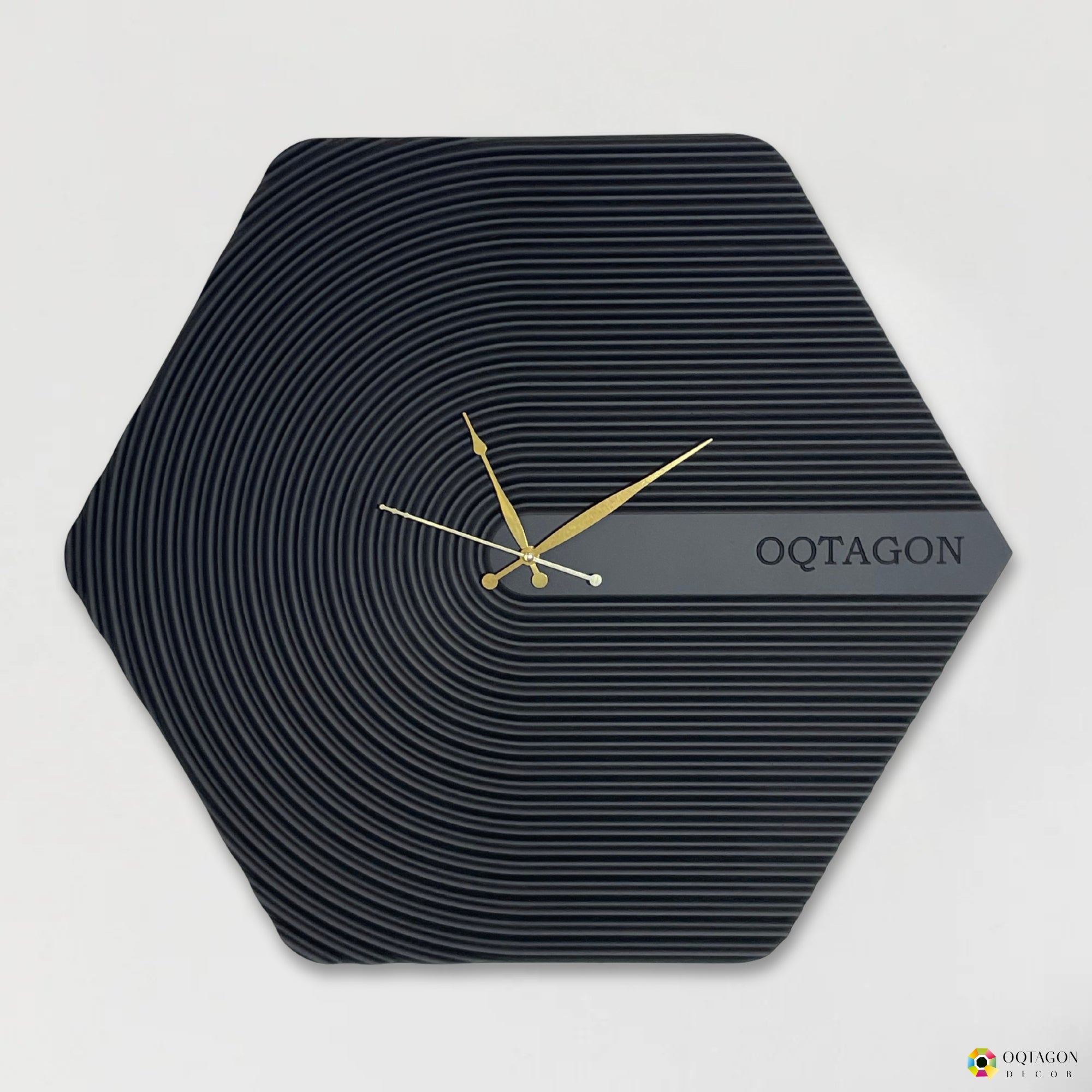 The Hexora Lux Series wall clock