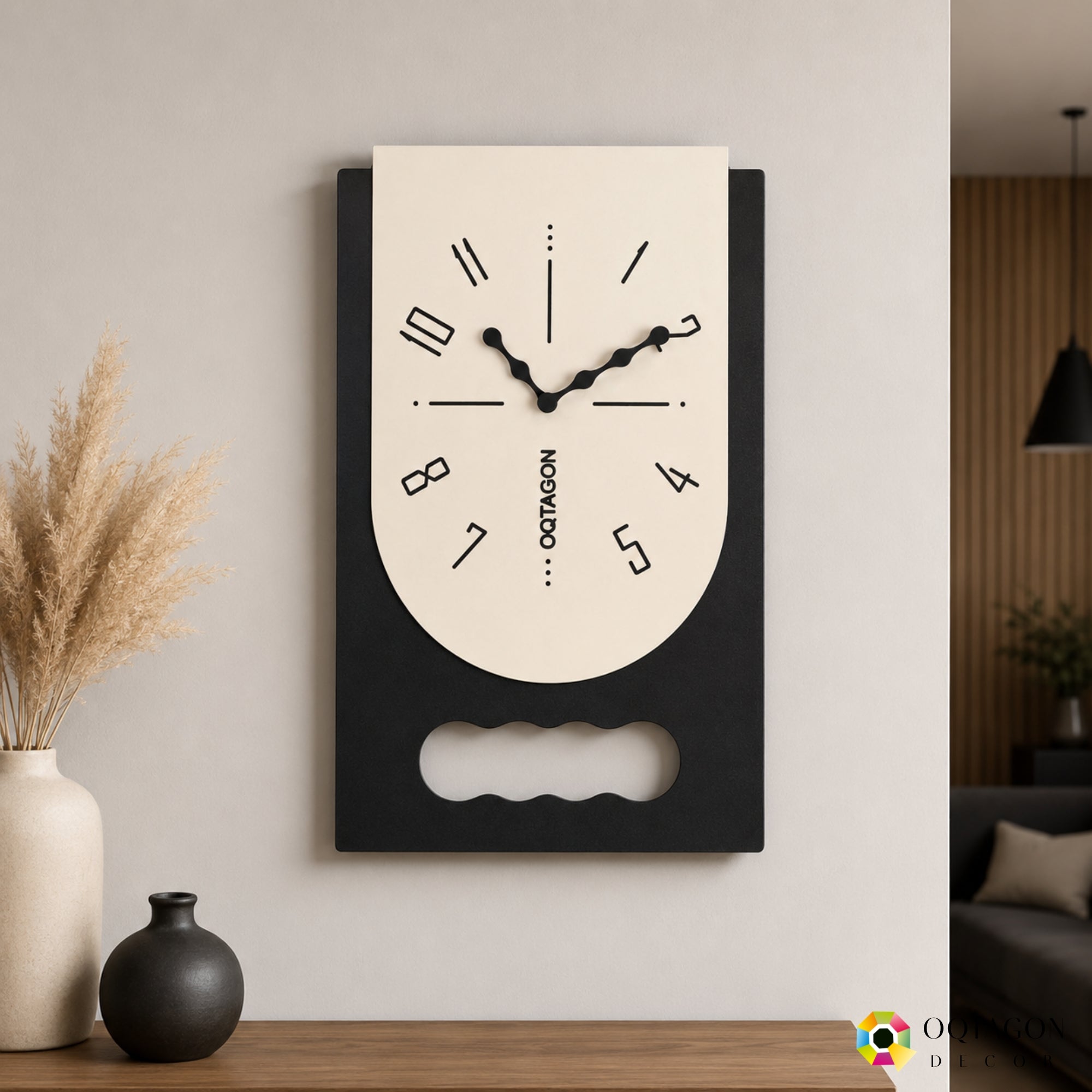 Monolith Arc - Premium Designer Wall Clock