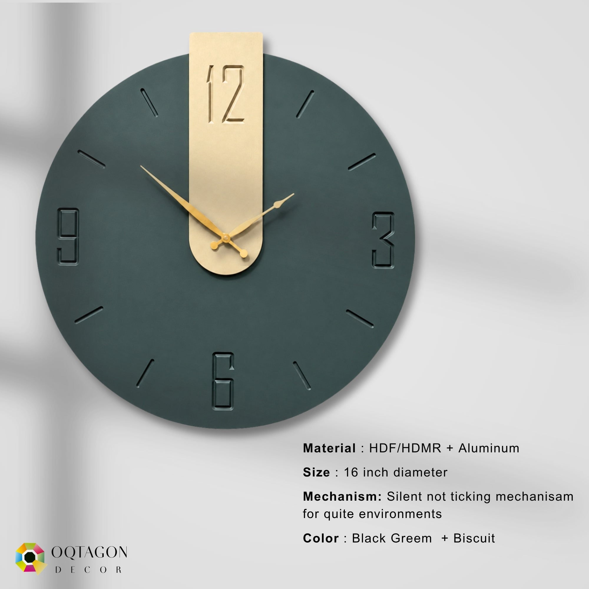 Midnight Gold – Luxury Wall Clock