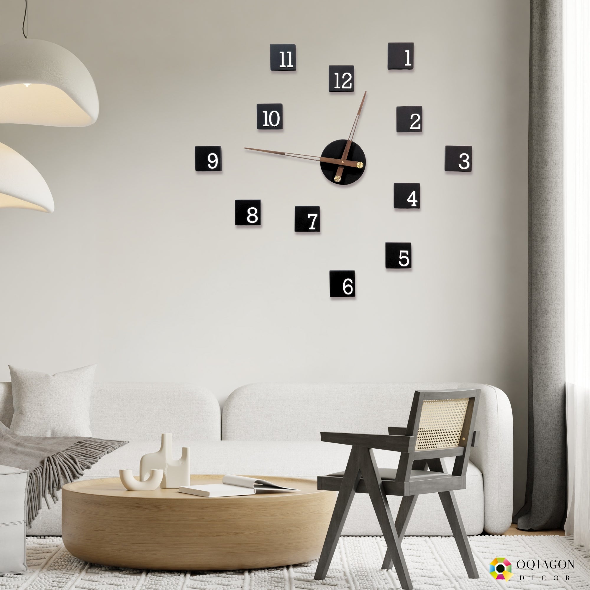 Timeless Square Aeternum - Modern Minimal Designer Wall Clock