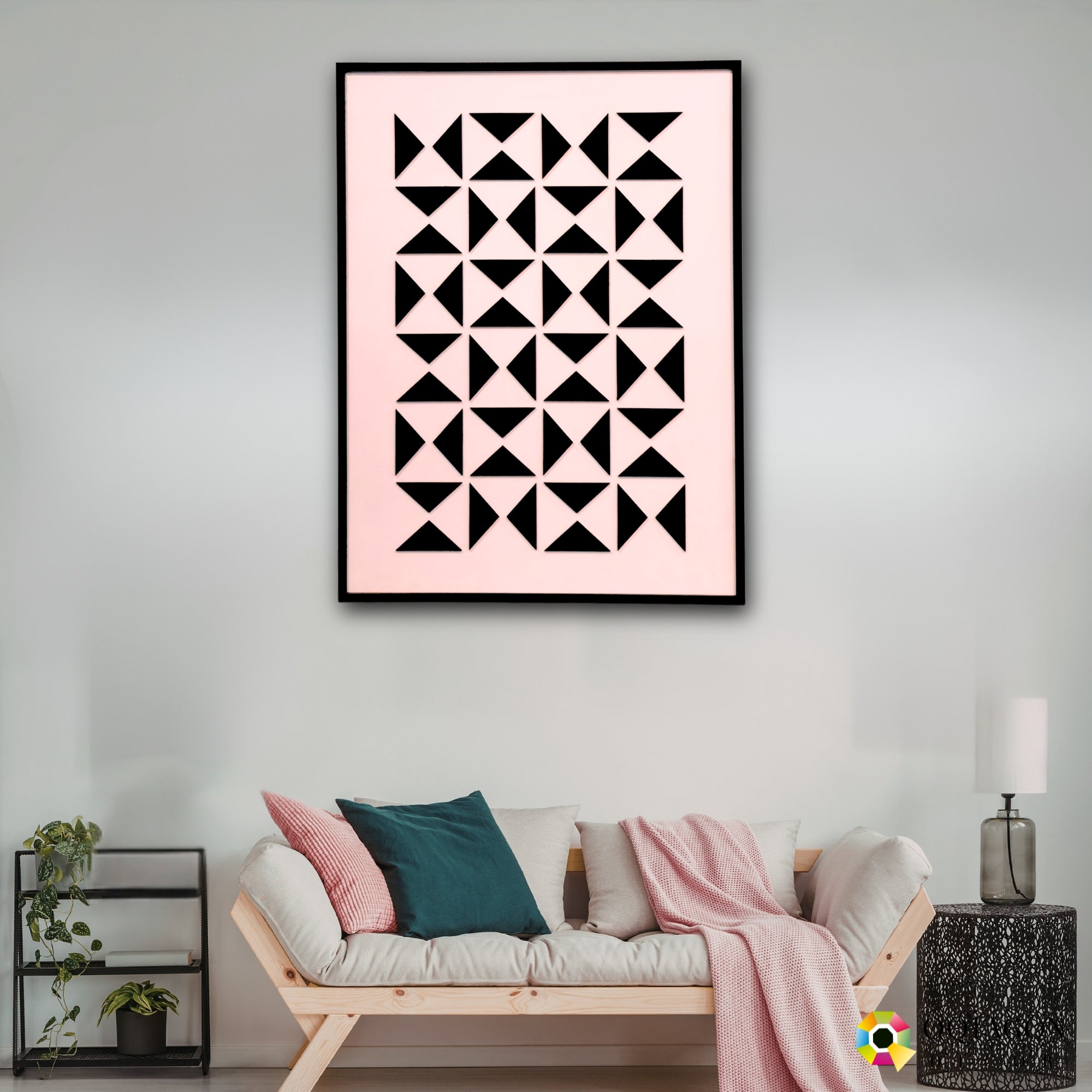 Triangular Rhythm - A Contemporary Abstract Wall Composition