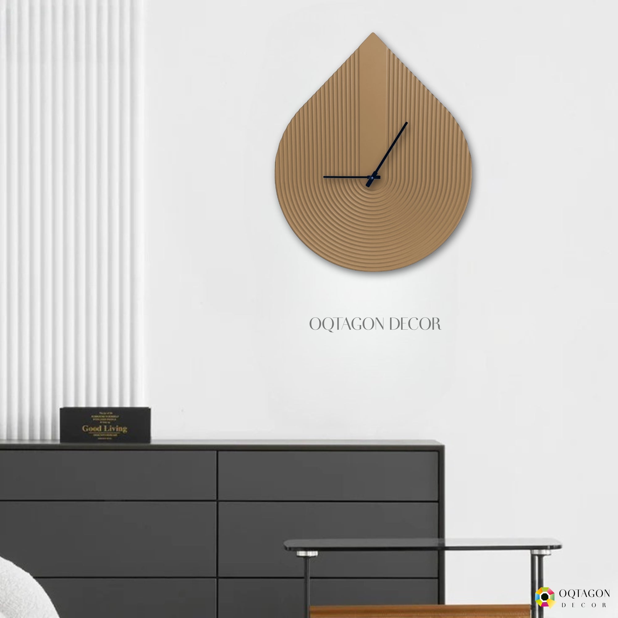 Waterdrop – Minimalist Large Wall Clock