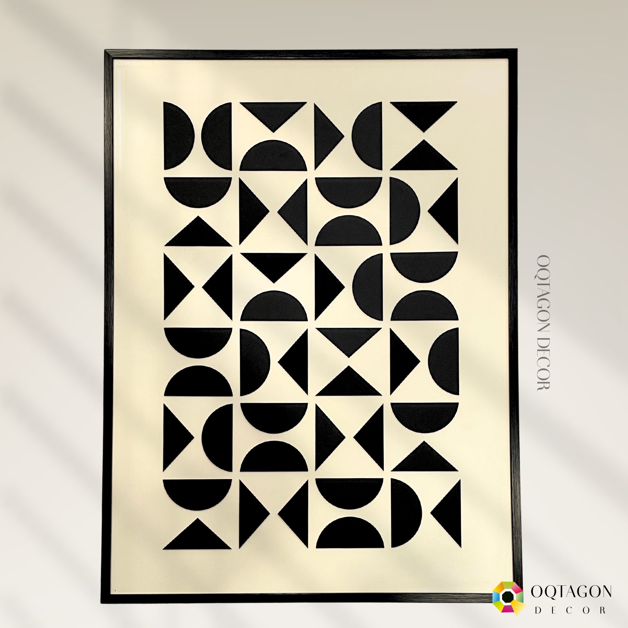 Echoes of Geometry - A Modern Abstract Shape Composition