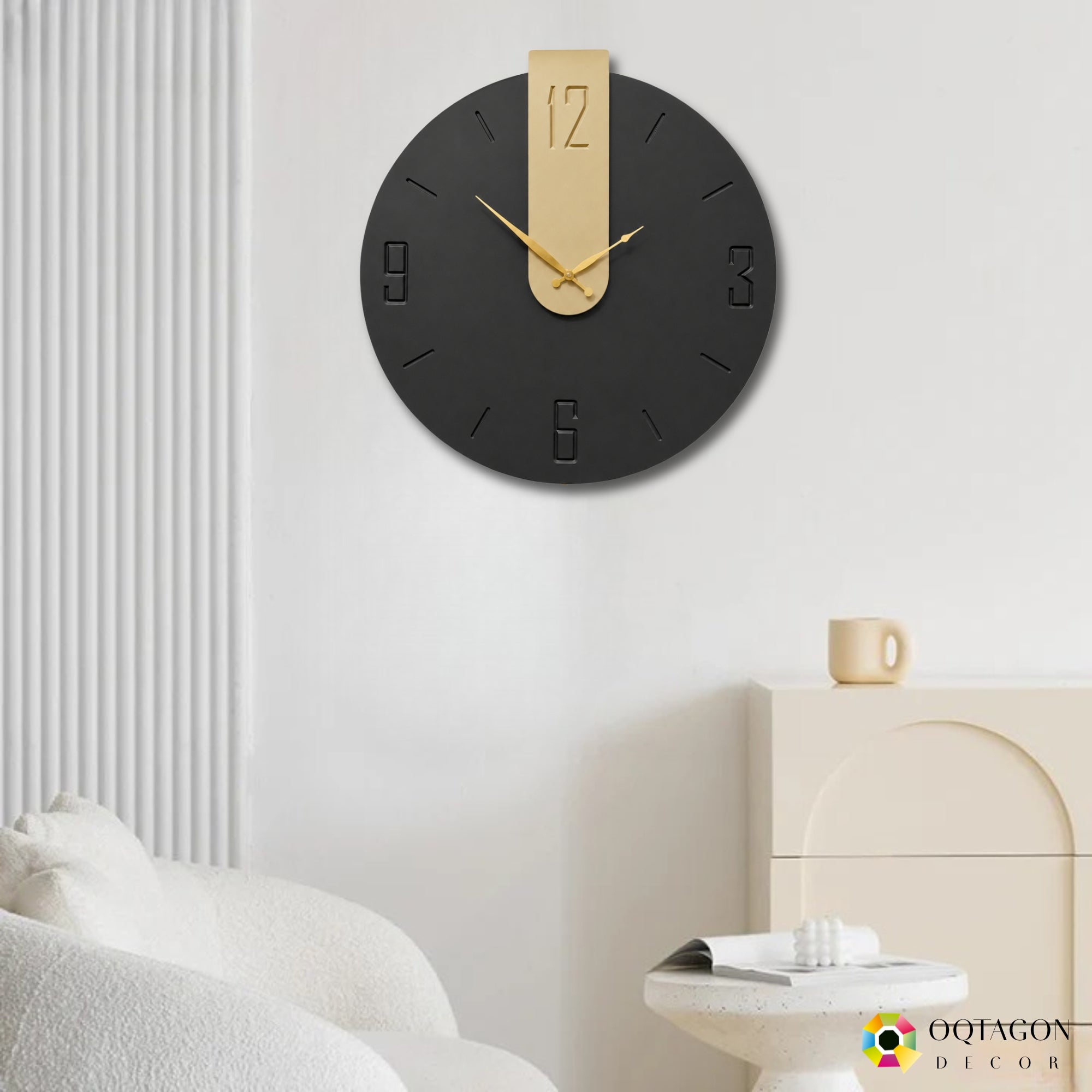 Midnight Gold – Luxury Wall Clock