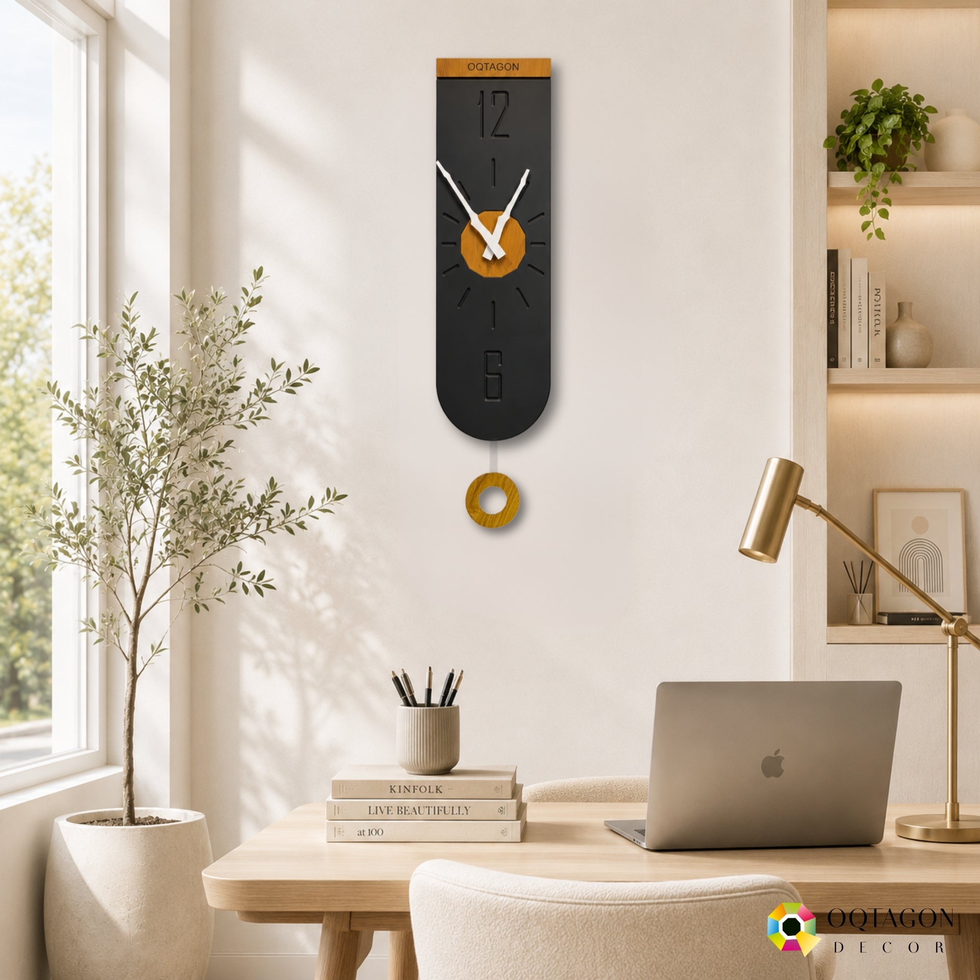Vectora - Designer Pendulum Wall Clock