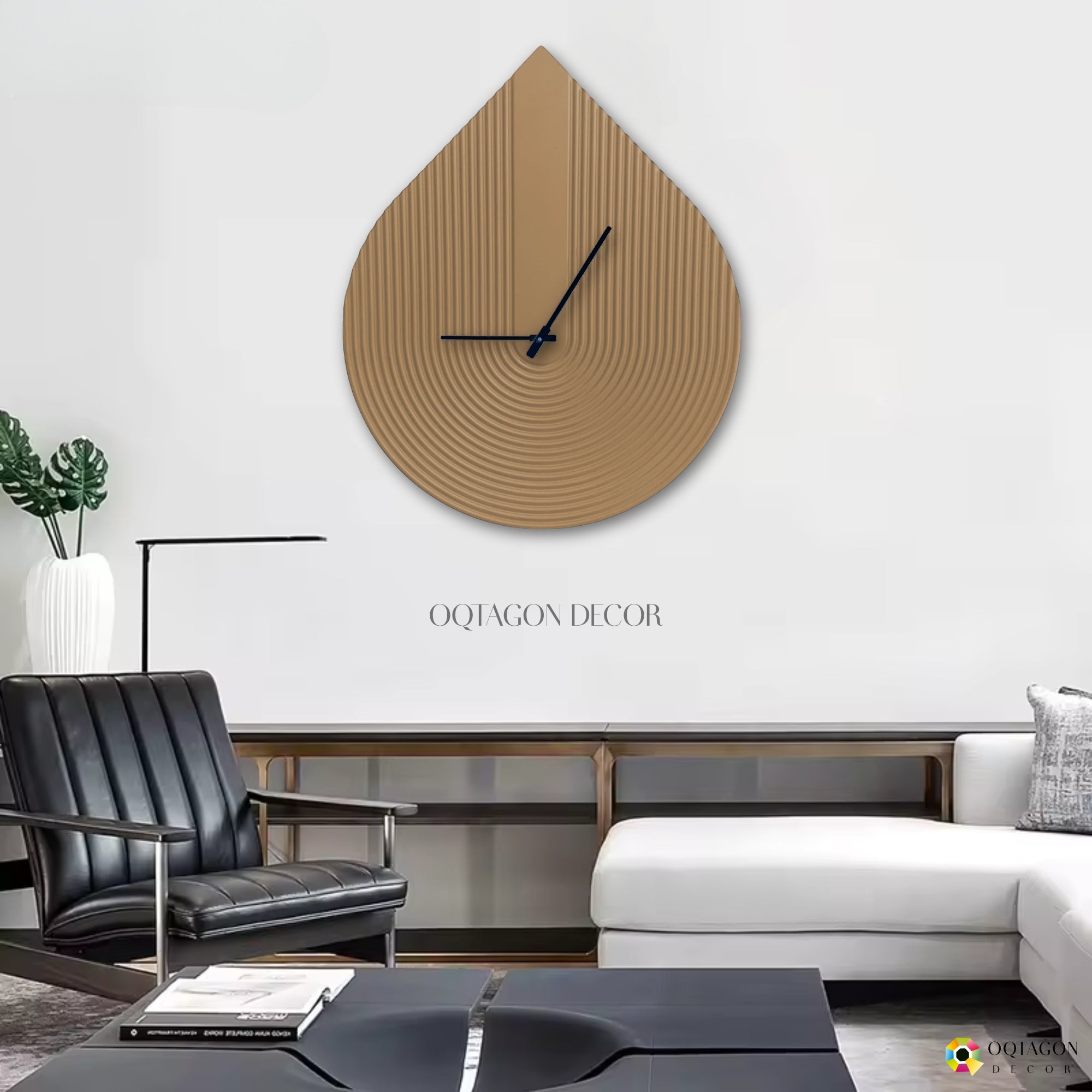 Waterdrop – Minimalist Large Wall Clock
