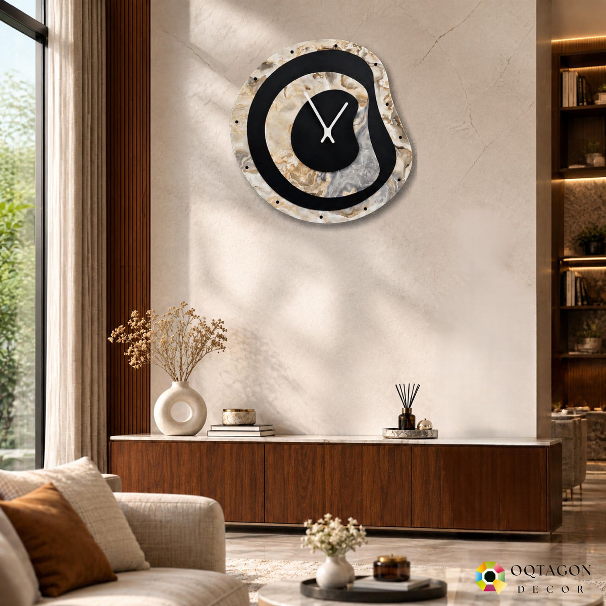Layers Of Time - Art Inspired Wall Clock