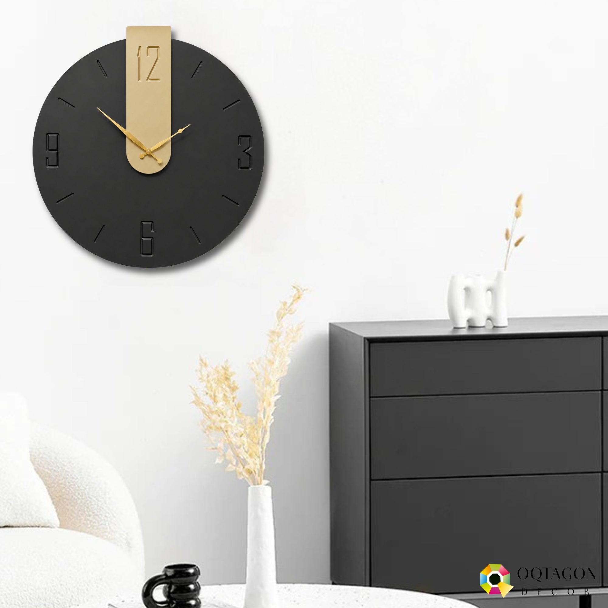 Midnight Gold – Luxury Wall Clock