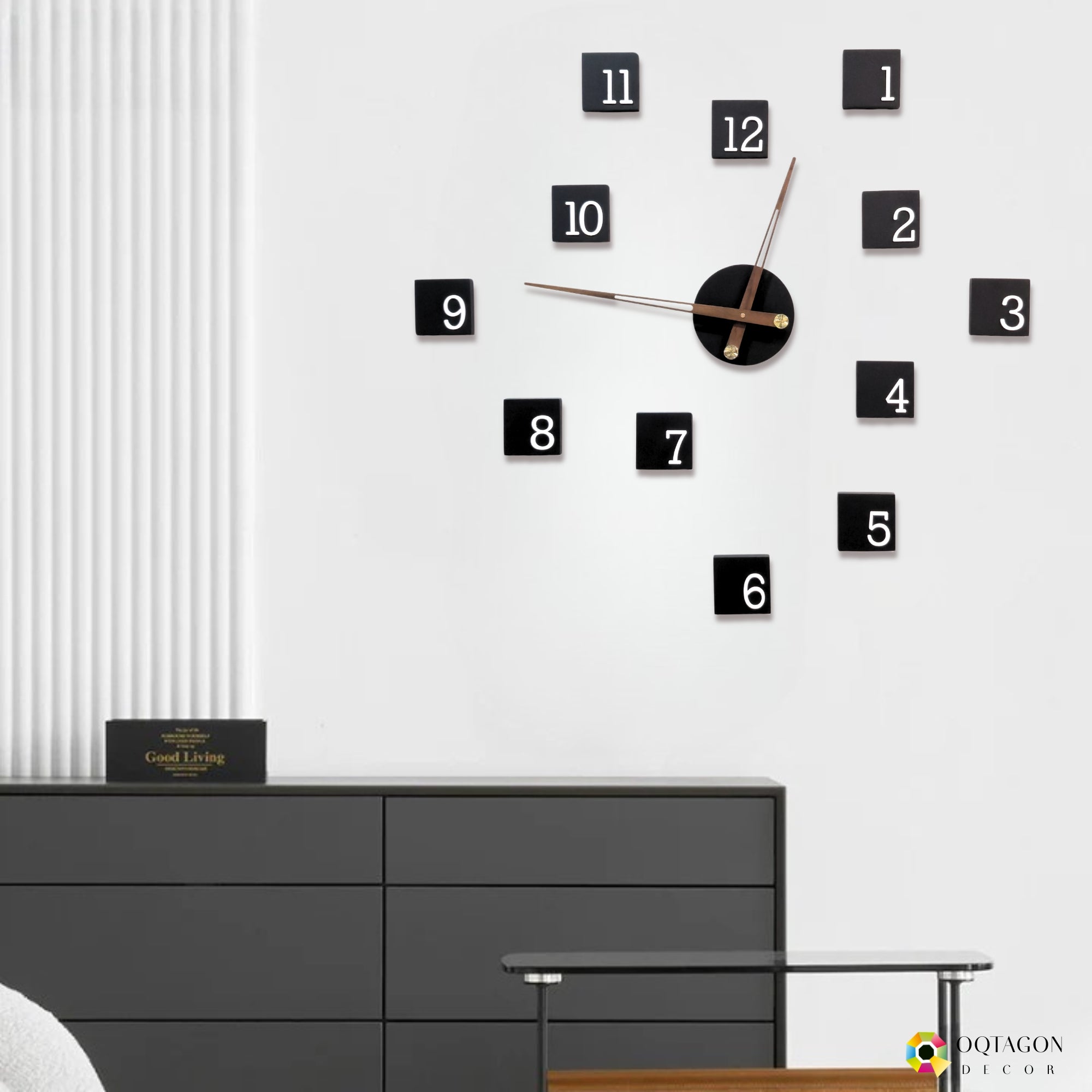 Timeless Square Aeternum - Modern Minimal Designer Wall Clock