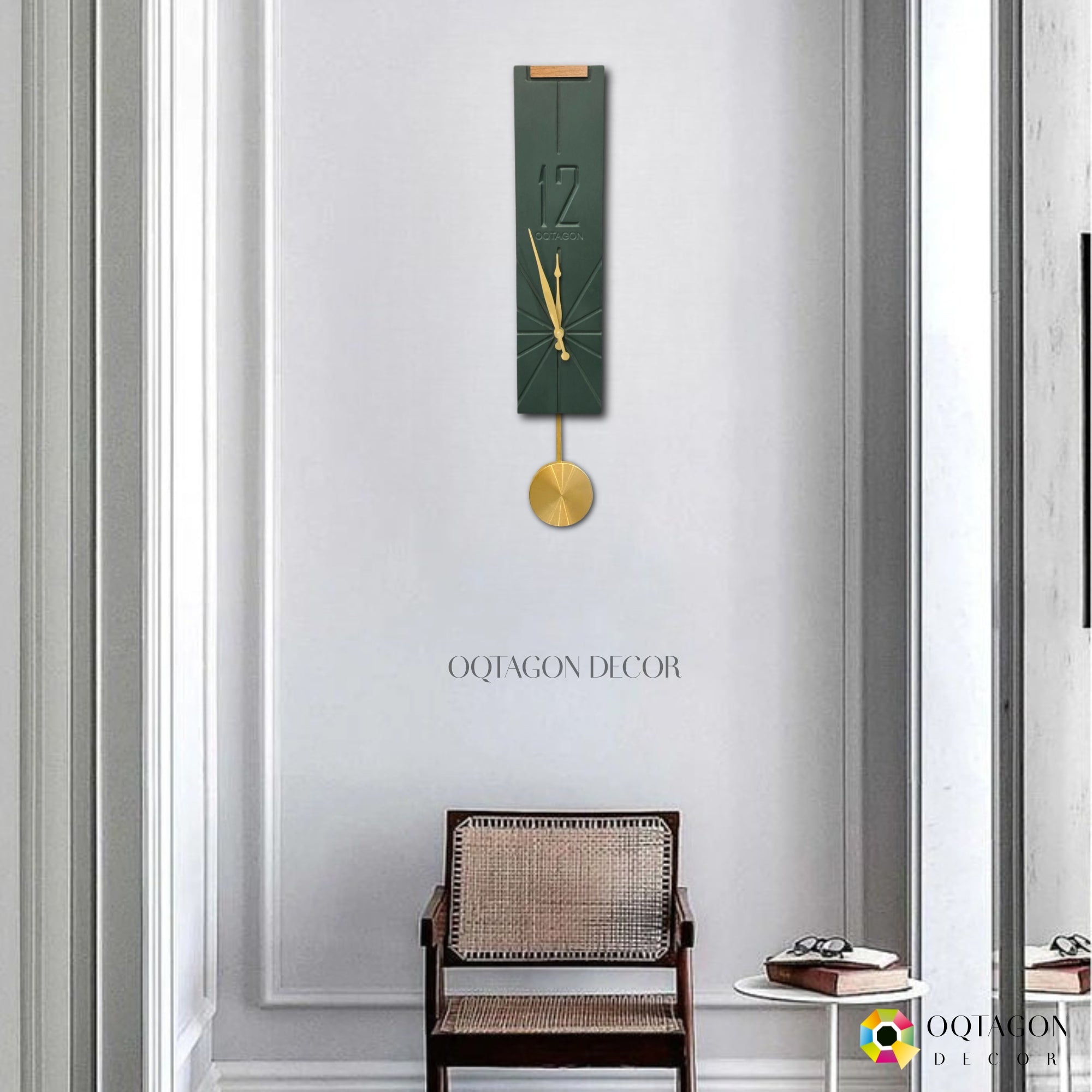 Vertical Aura - Designer Pendulum Wall Clock