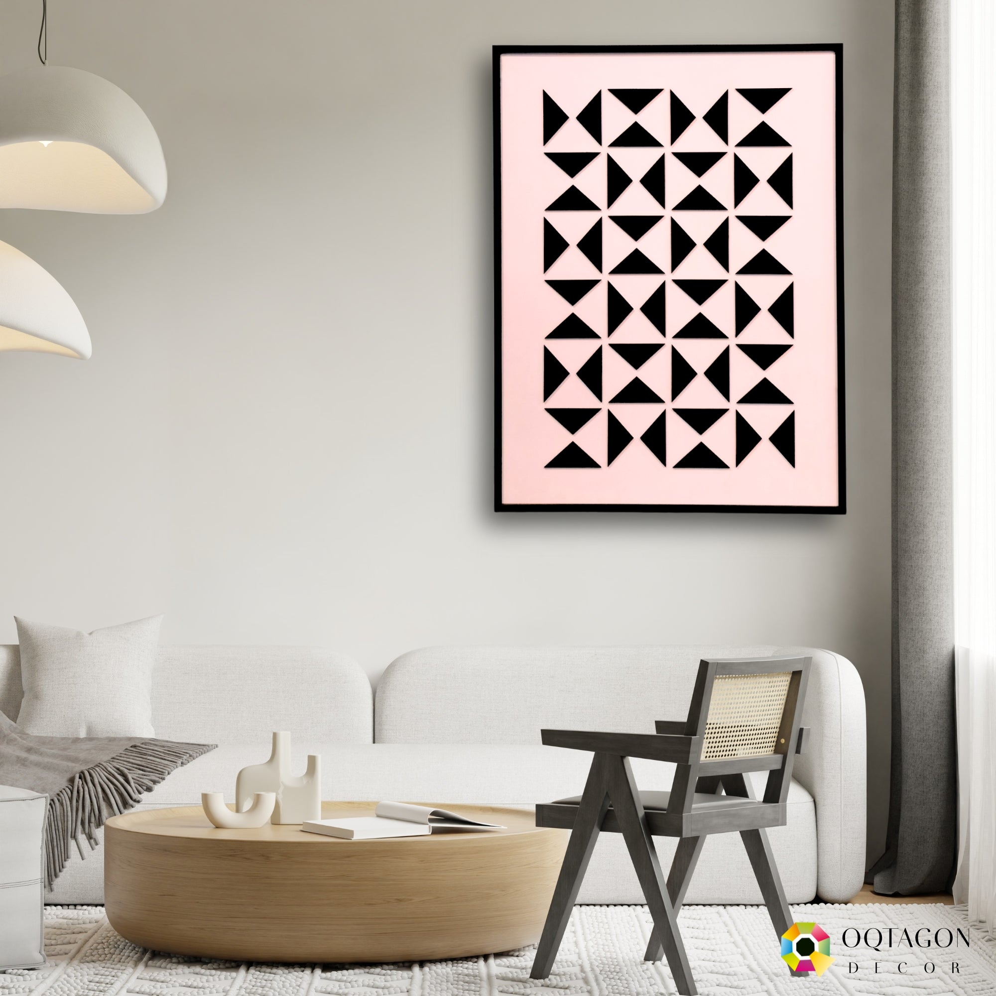 Triangular Rhythm - A Contemporary Abstract Wall Composition