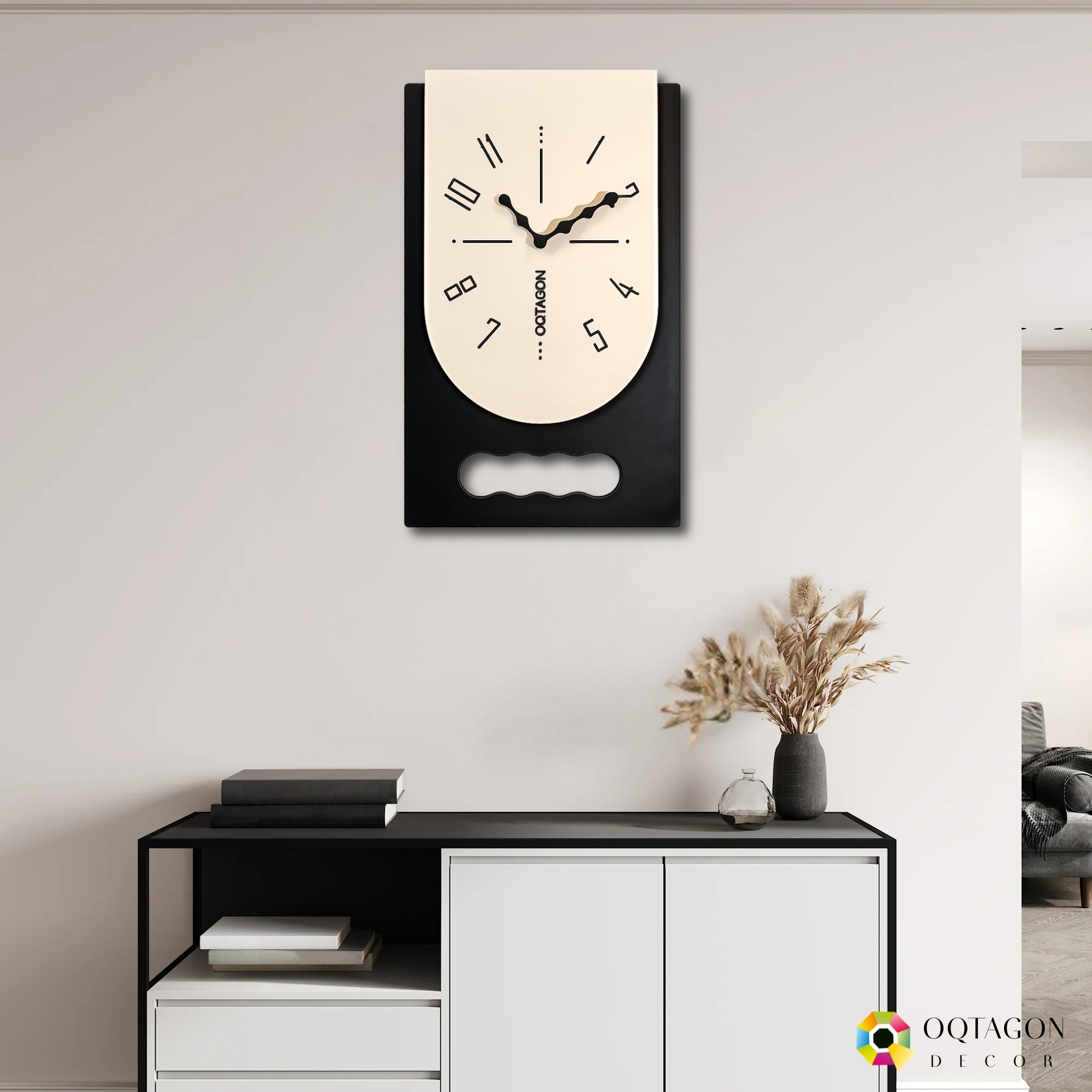 Monolith Arc - Premium Designer Wall Clock