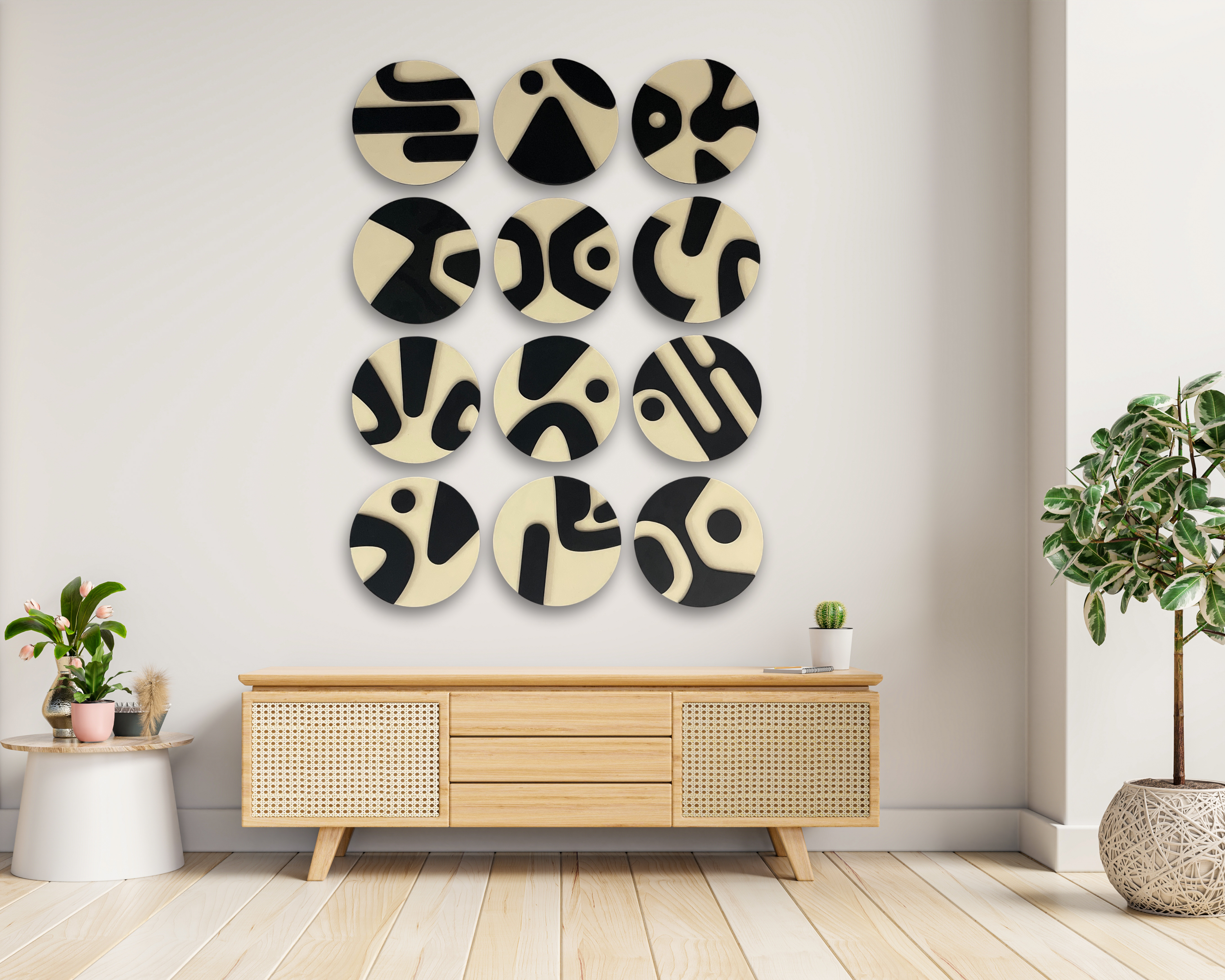 Abstract Orbits Wall Art Series - set of 12