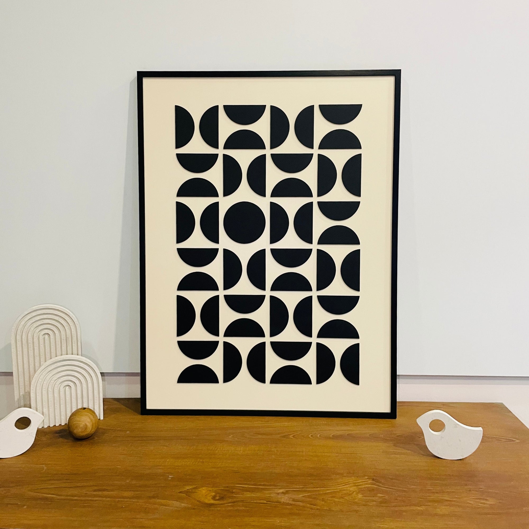 Echoes of Geometry - A Modern Abstract Shape Composition