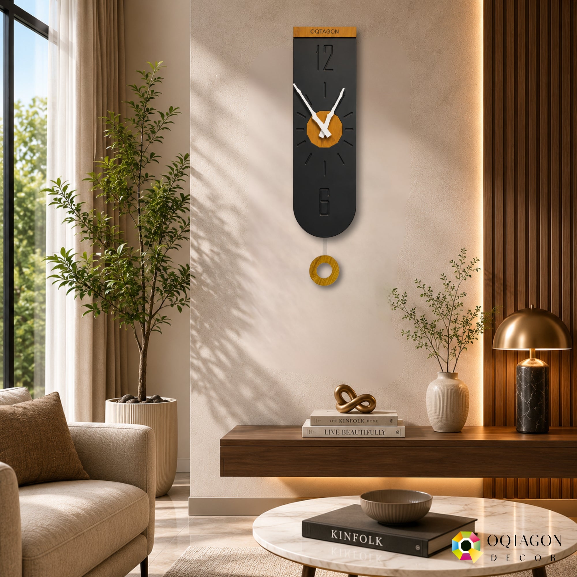 Vectora - Designer Pendulum Wall Clock
