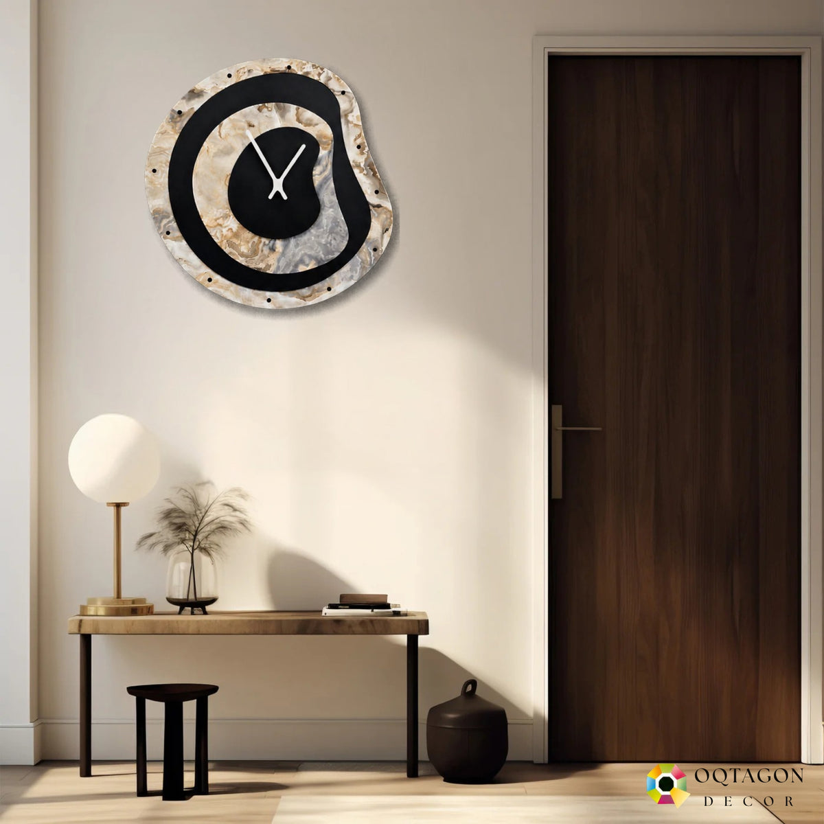Layers Of Time - Art Inspired Wall Clock