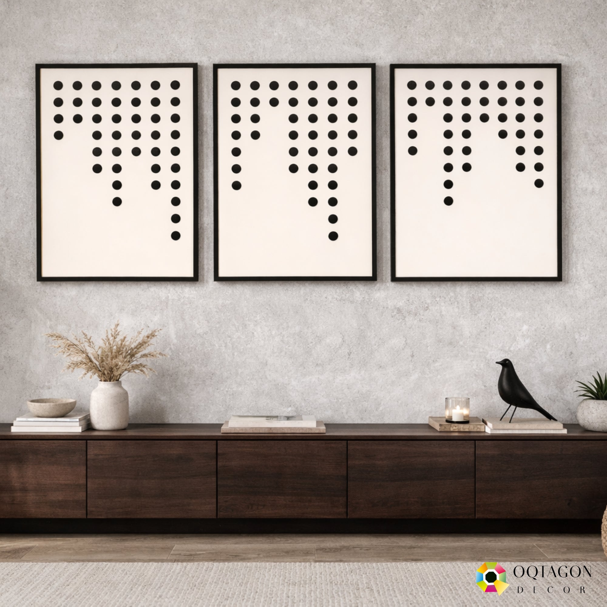 Midnight Rhythm – 3 Panel Wall Art