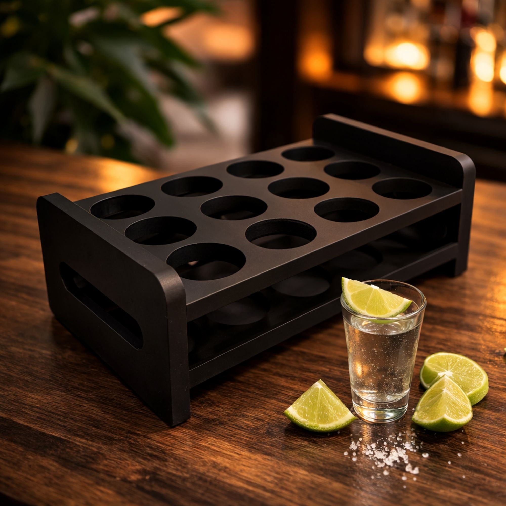 12 Shot Glass Holder Tray for Shots - Party Shot Glass Organizer