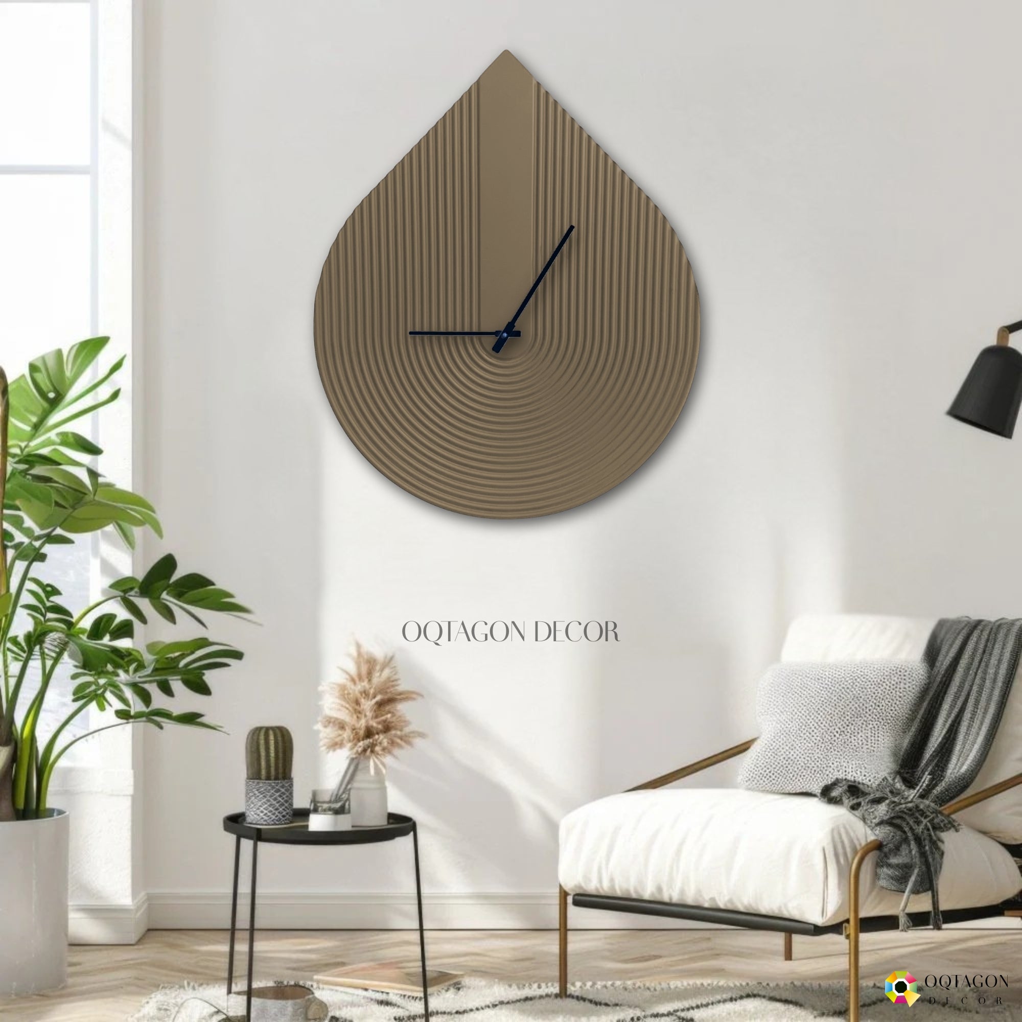 Waterdrop – Minimalist Large Wall Clock