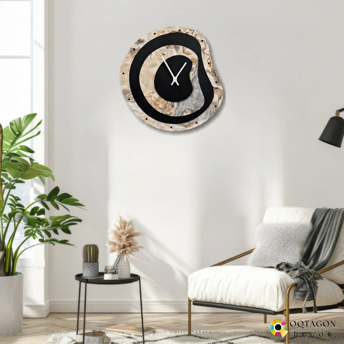 Layers Of Time - Art Inspired Wall Clock