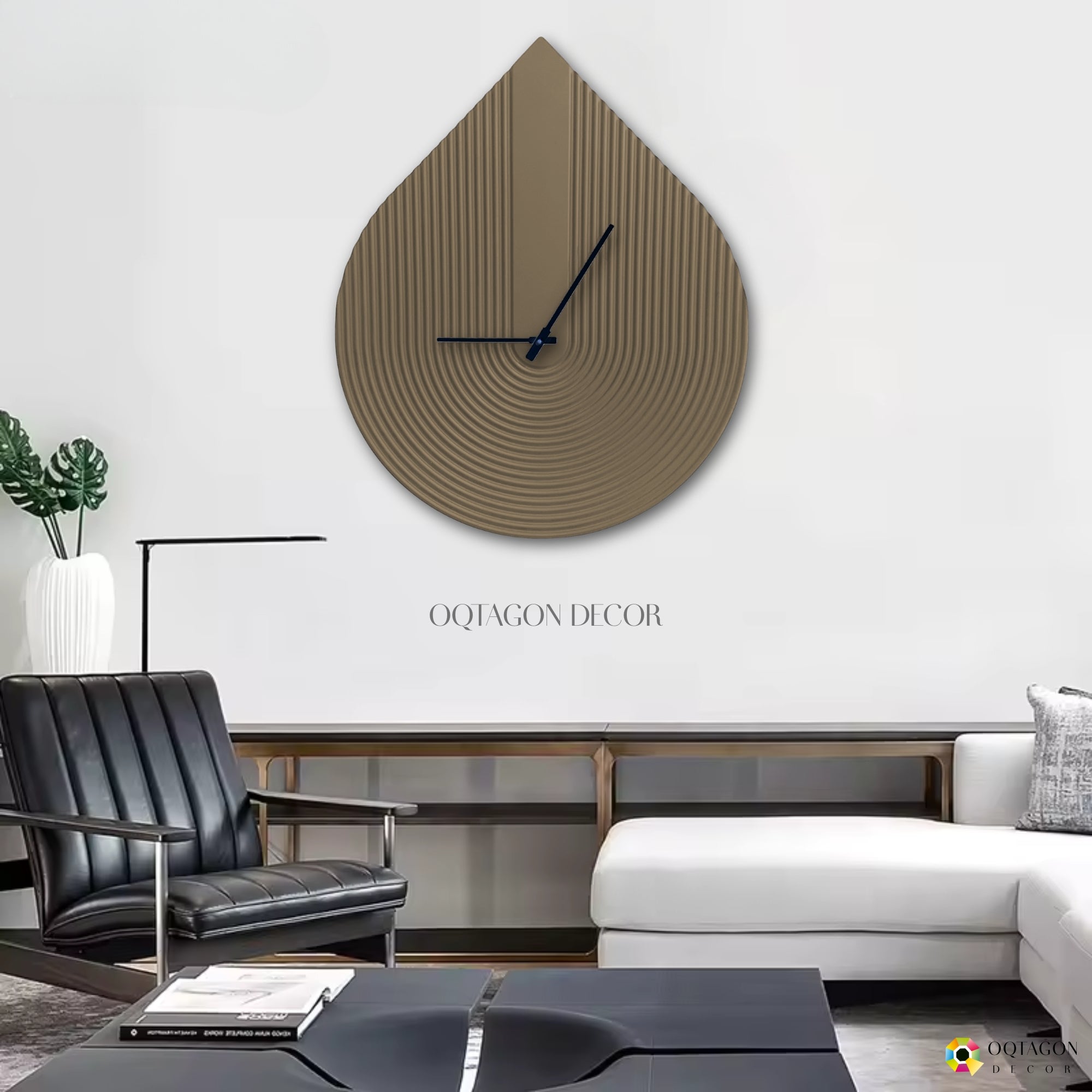 Waterdrop – Minimalist Large Wall Clock