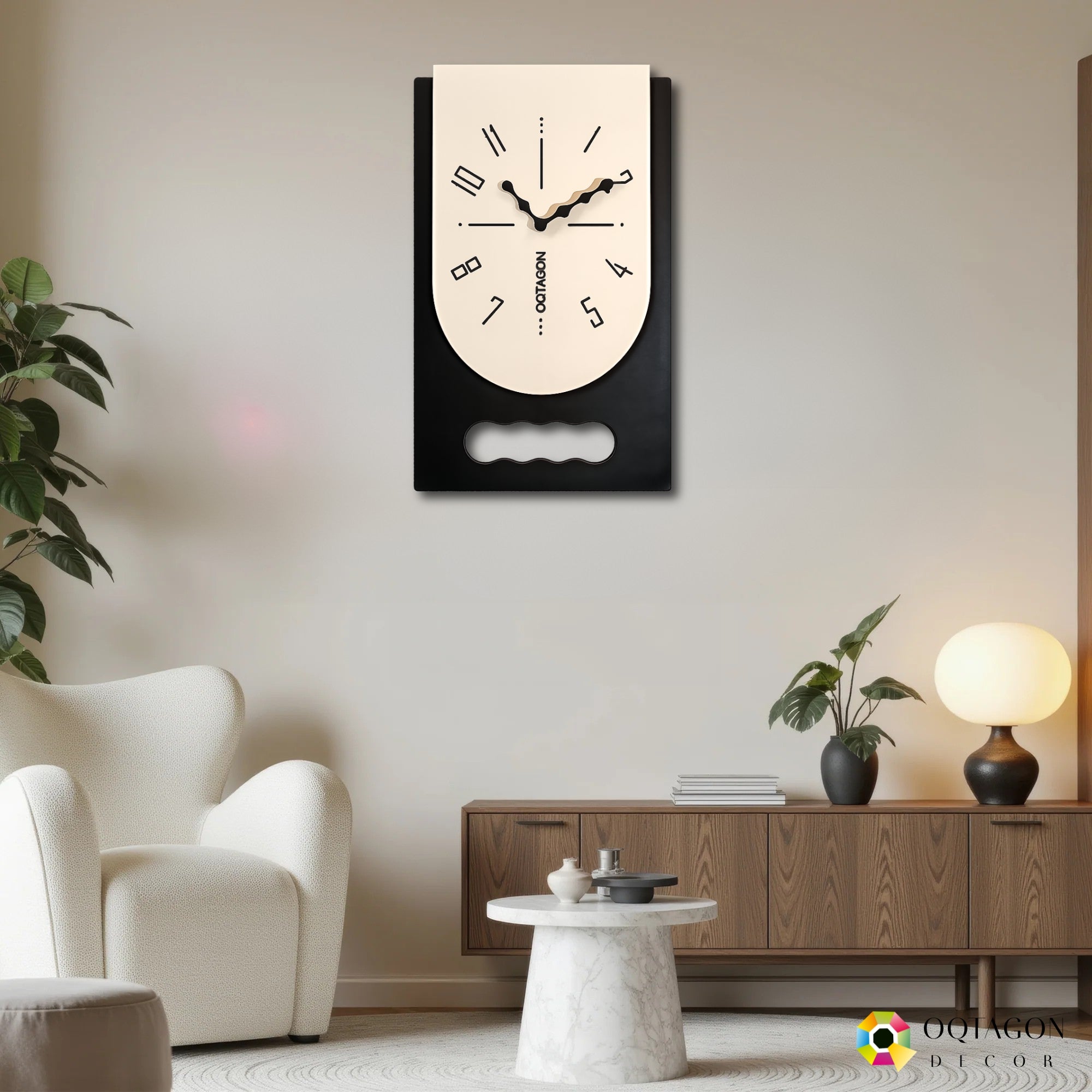 Monolith Arc - Premium Designer Wall Clock