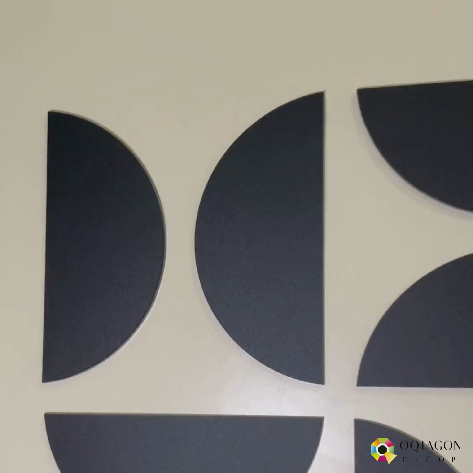 Echoes of Geometry - A Modern Abstract Shape Composition