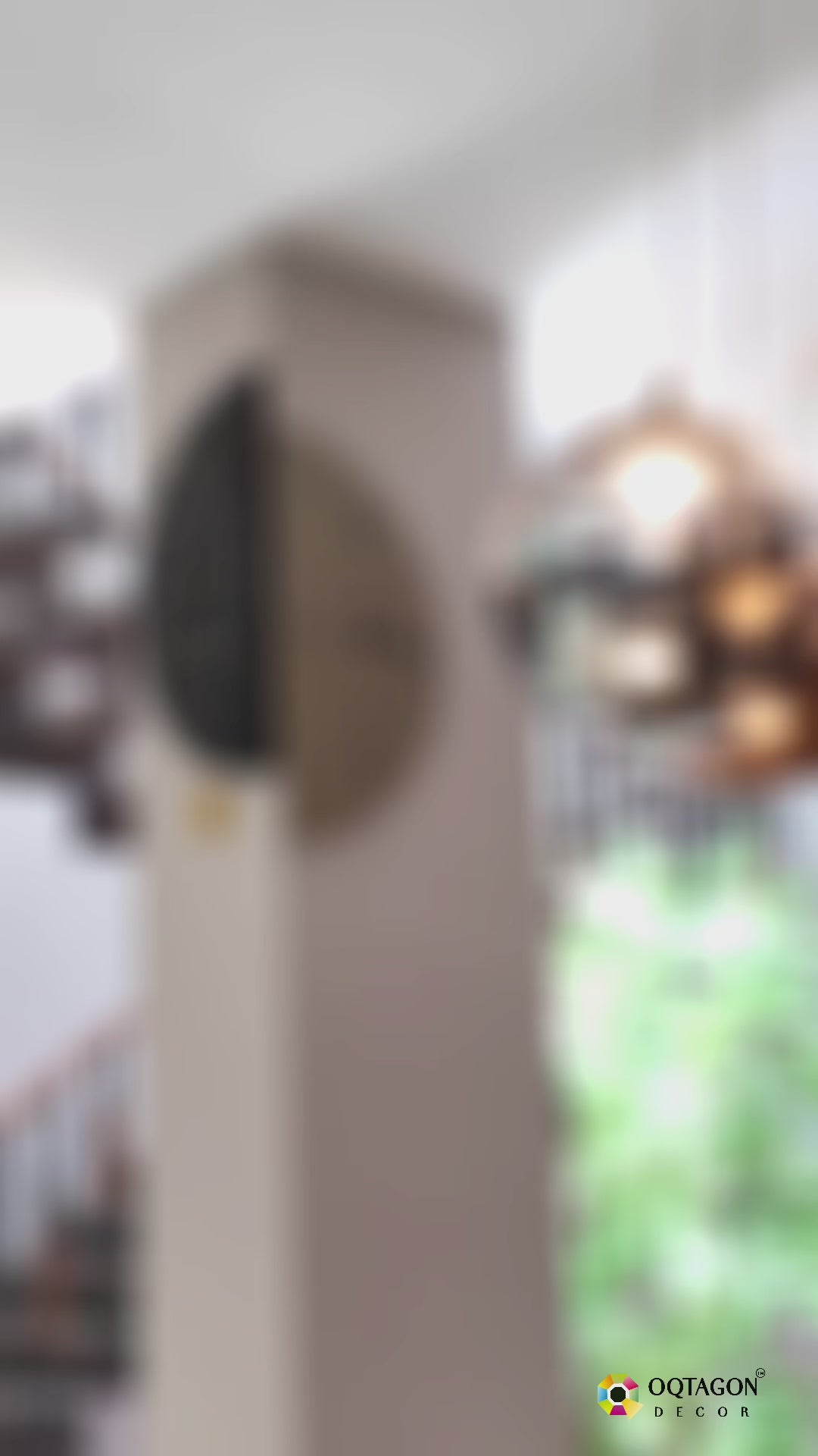 Corner Axis - Modern Dual-Sided Wall Clock