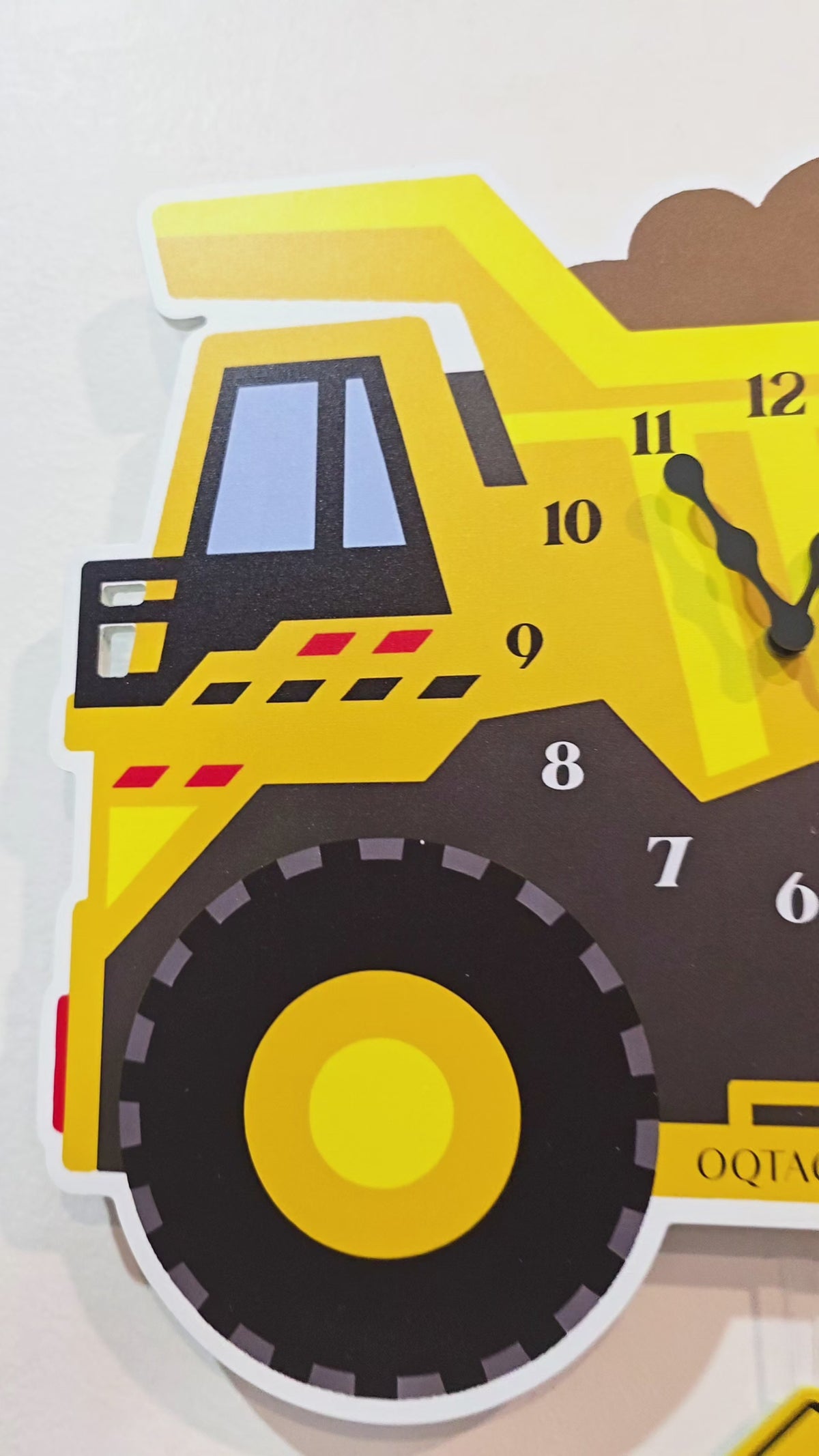 Mighty Dumper Truck – Designer Kids Pendulum Wall Clock