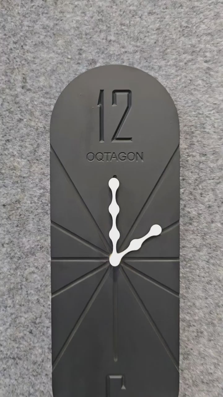 Vertical Noir – Designer Pendulum Wall Clock Special Edition