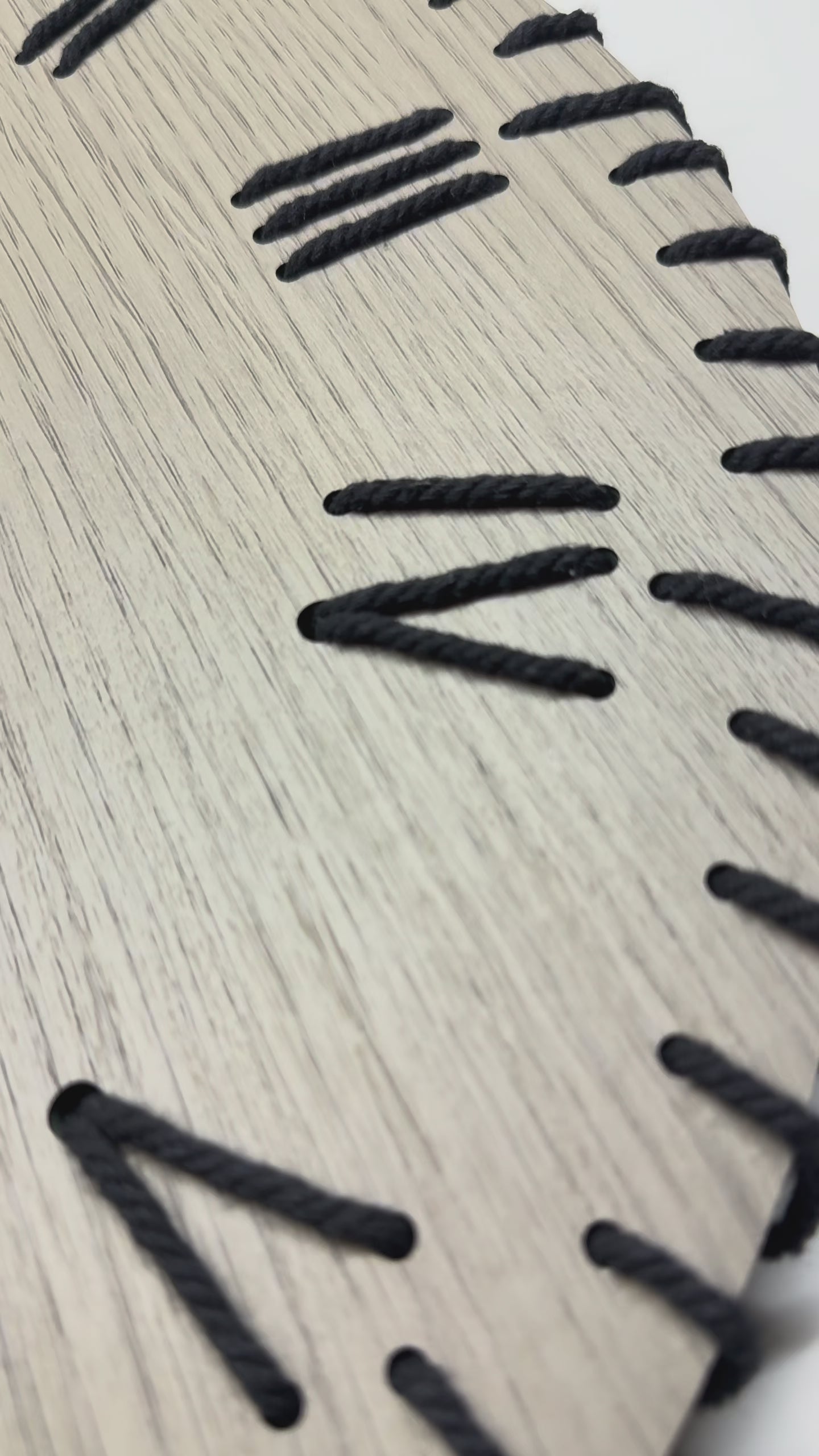 Handcrafted Thread Art Wall Clock with Roman Letters