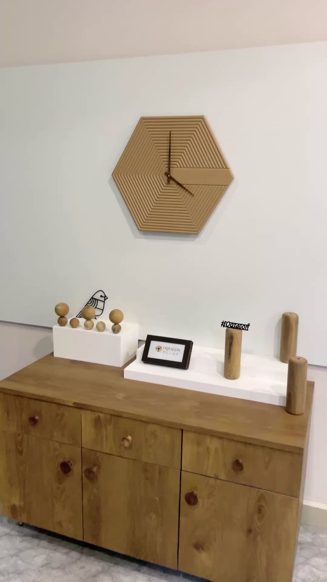 The Hexora Series wall clock