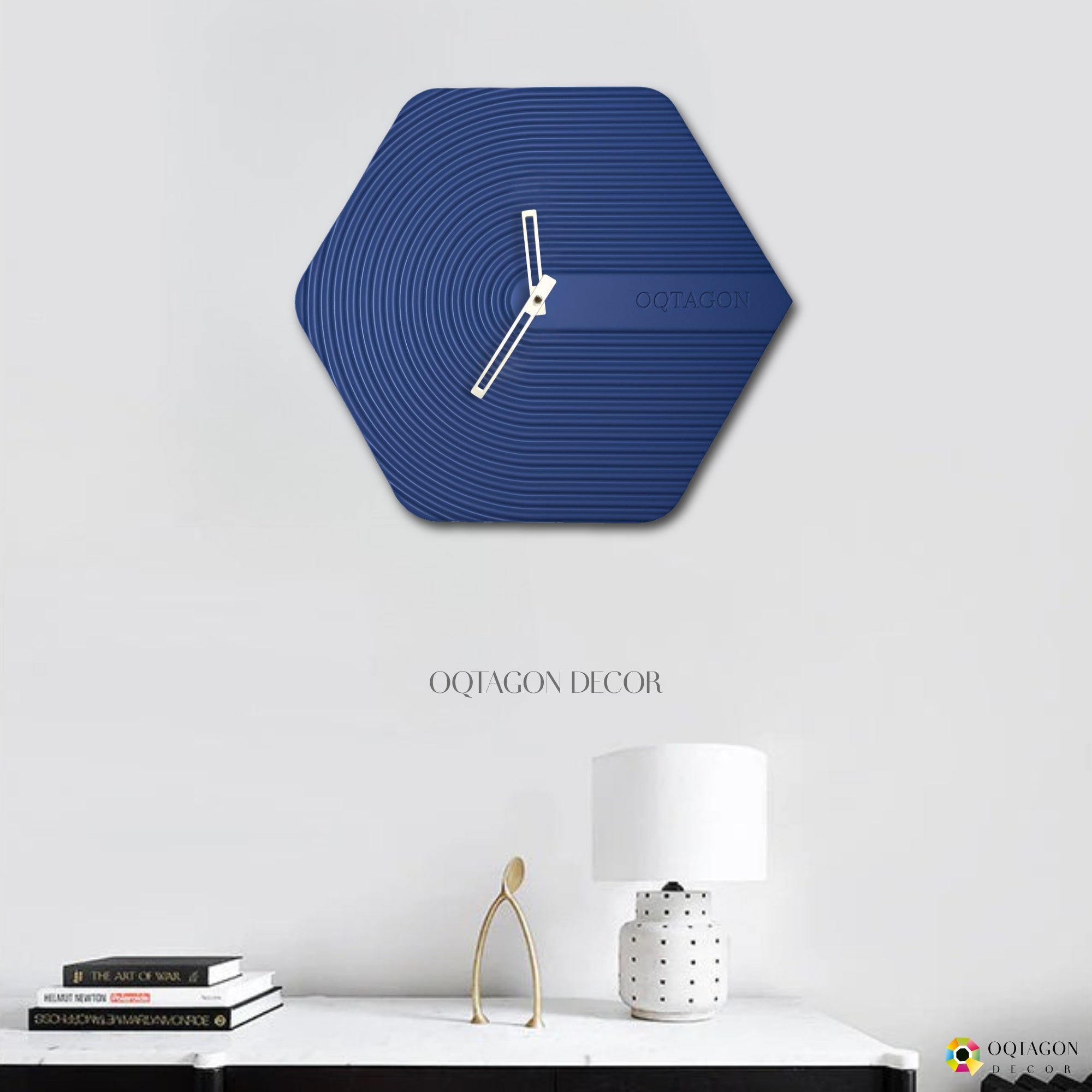 The Hexora Lux Series wall clock